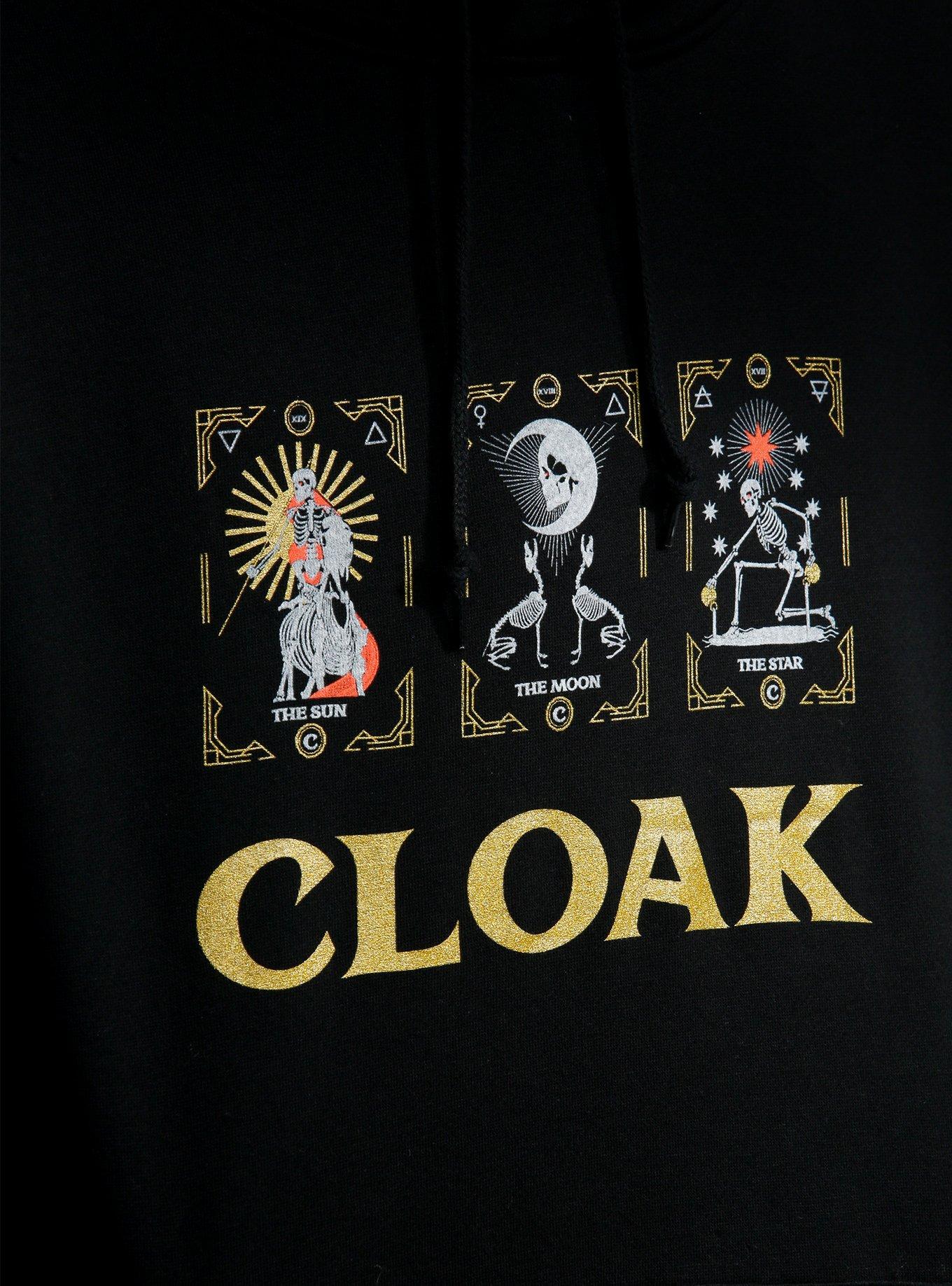 Cloak Arcana Tarot Cards Hoodie, BLACK, alternate