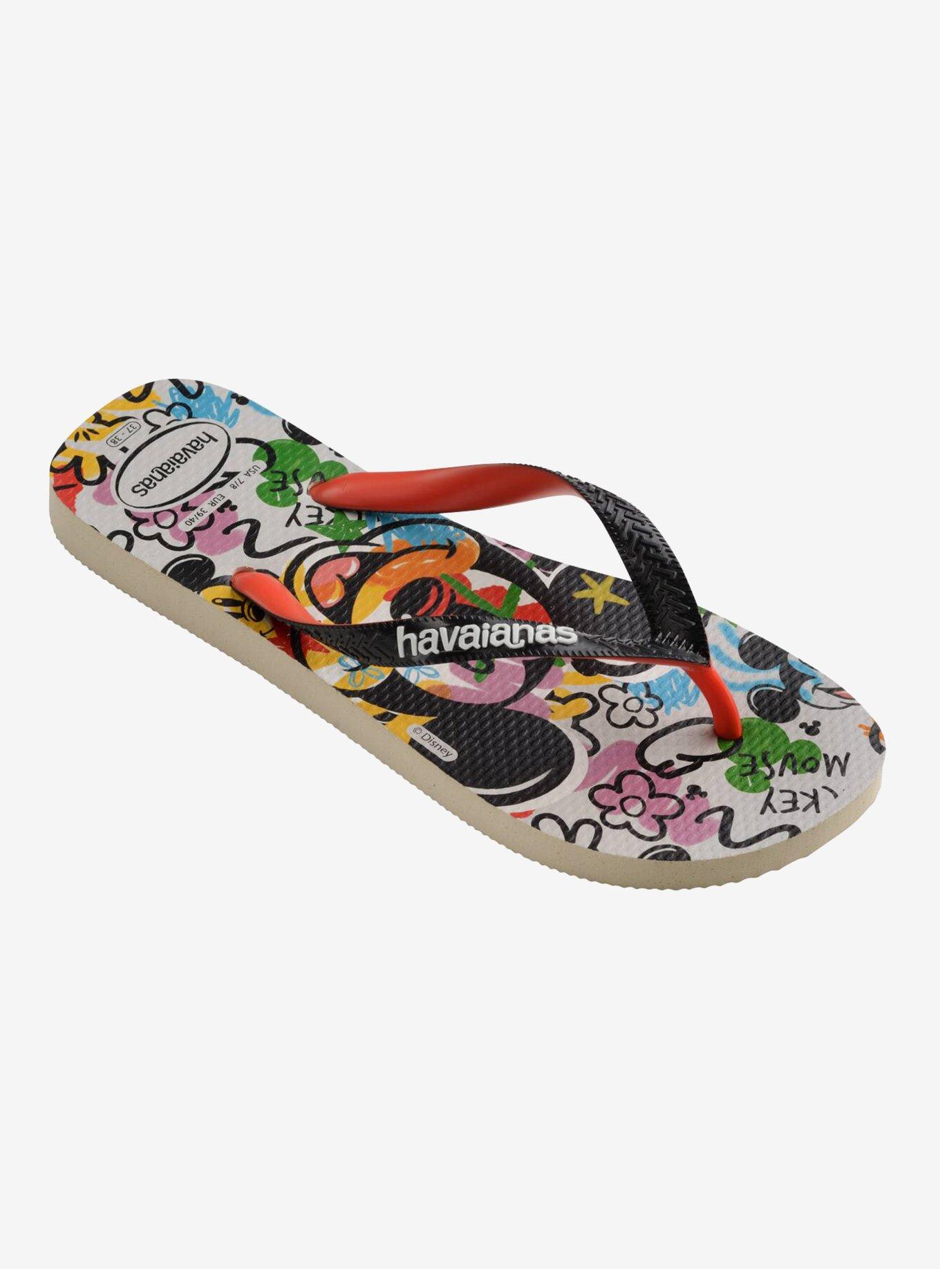 Havaianas Disney Mickey Mouse Scribble Portrait Women's Sandals, MULTI, alternate