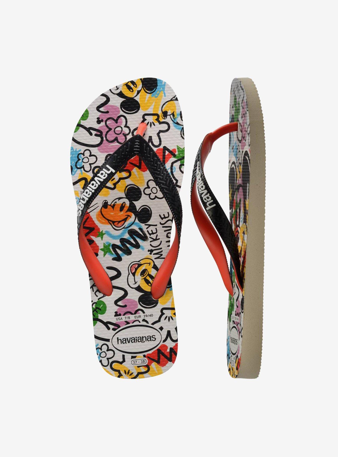 Havaianas Disney Mickey Mouse Scribble Portrait Women's Sandals, MULTI, alternate