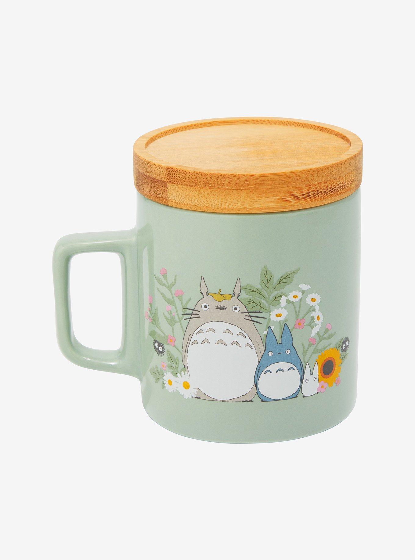 Studio Ghibli My Neighbor Totoro Sunflower Mug with Bamboo Coaster — BoxLunch Exclusive, , alternate