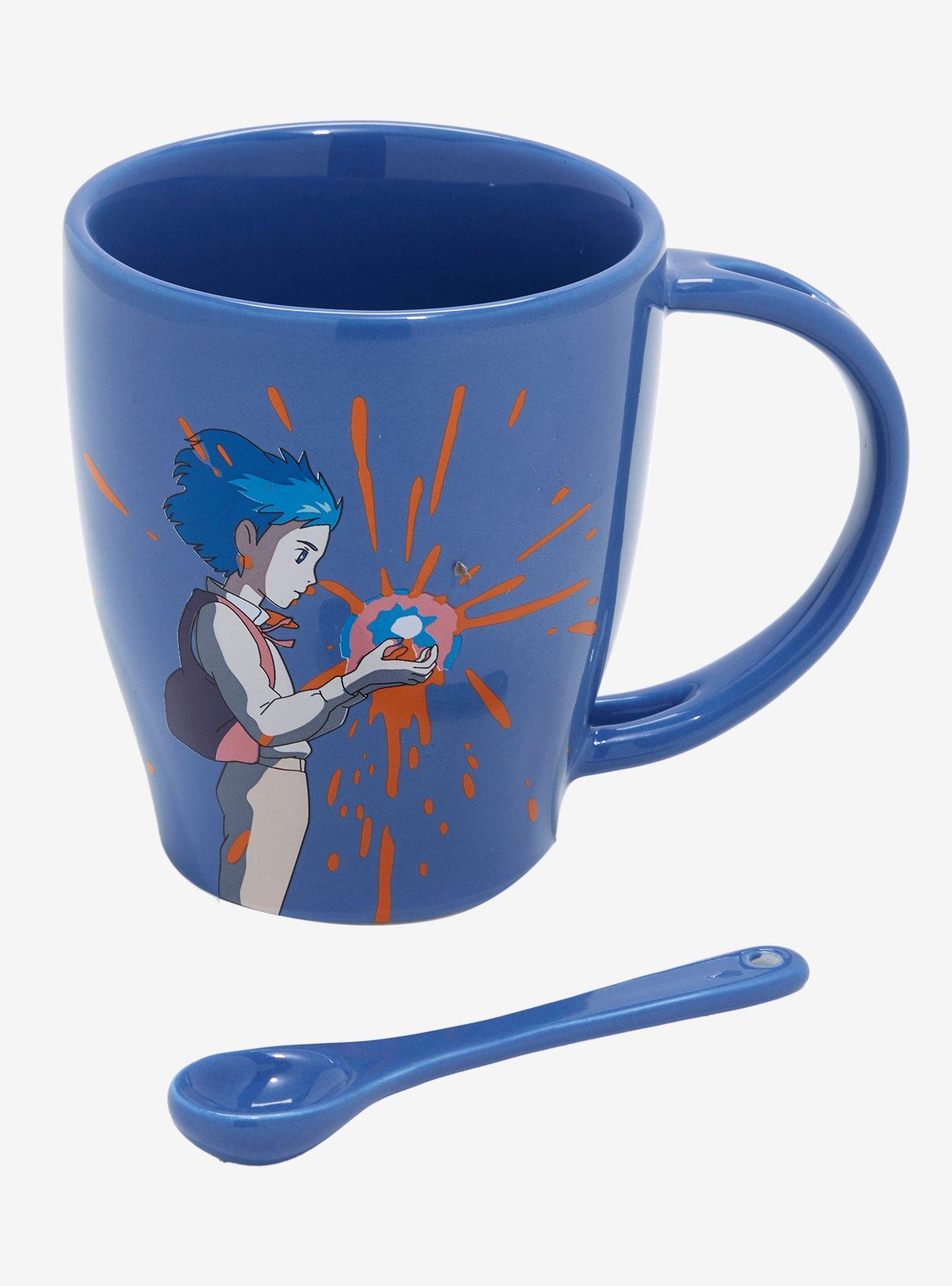 Studio Ghibli Howl's Moving Castle Howl & Star Child Mug with Spoon, , alternate