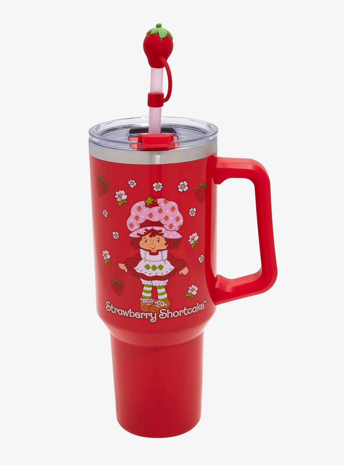 Strawberry Shortcake Straw Tumbler with Handle — BoxLunch Exclusive, , alternate