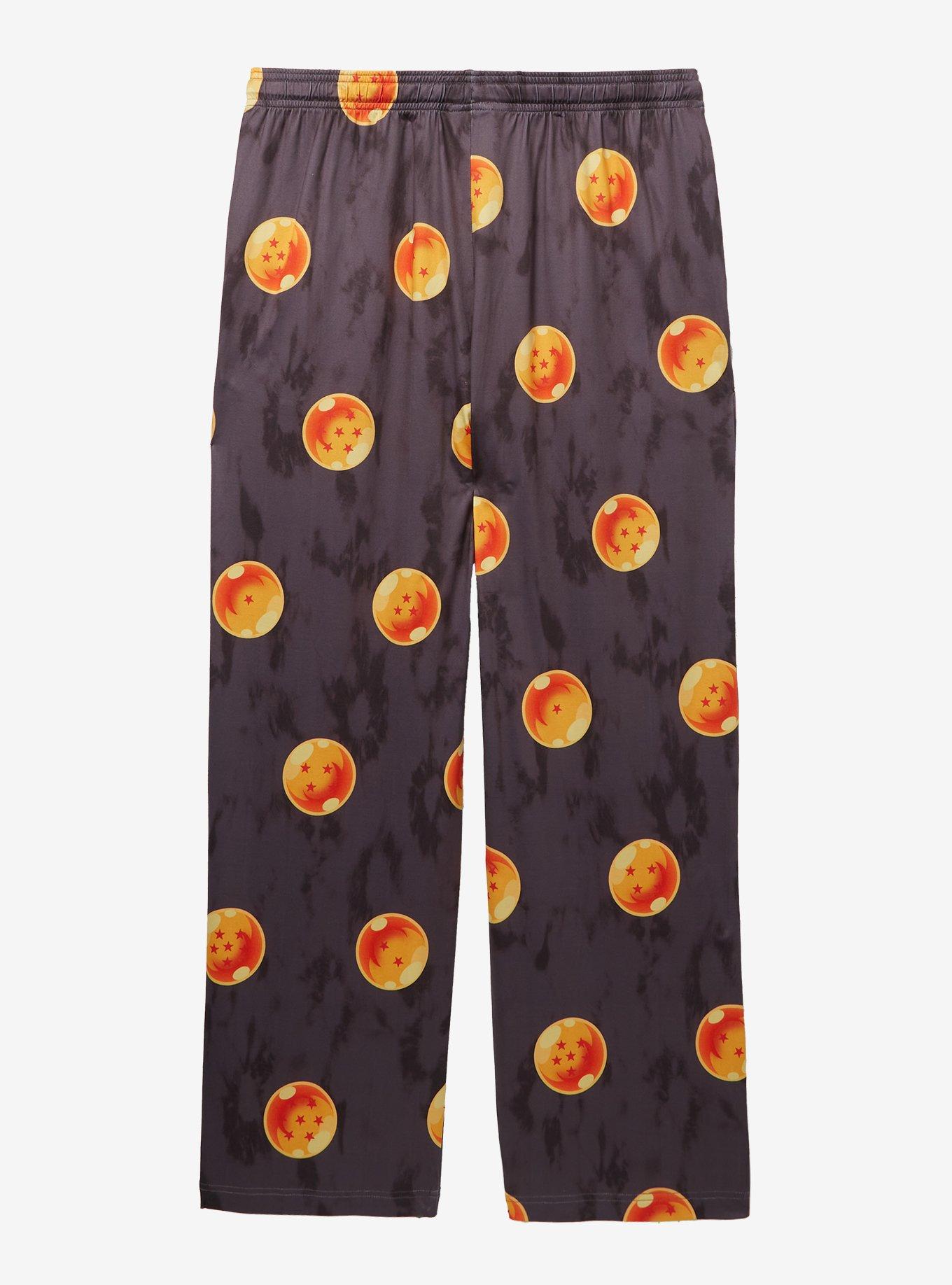 Dragon Ball Z Dragon Balls Allover Print Sleep Pants - BoxLunch Exclusive, BLACK, alternate