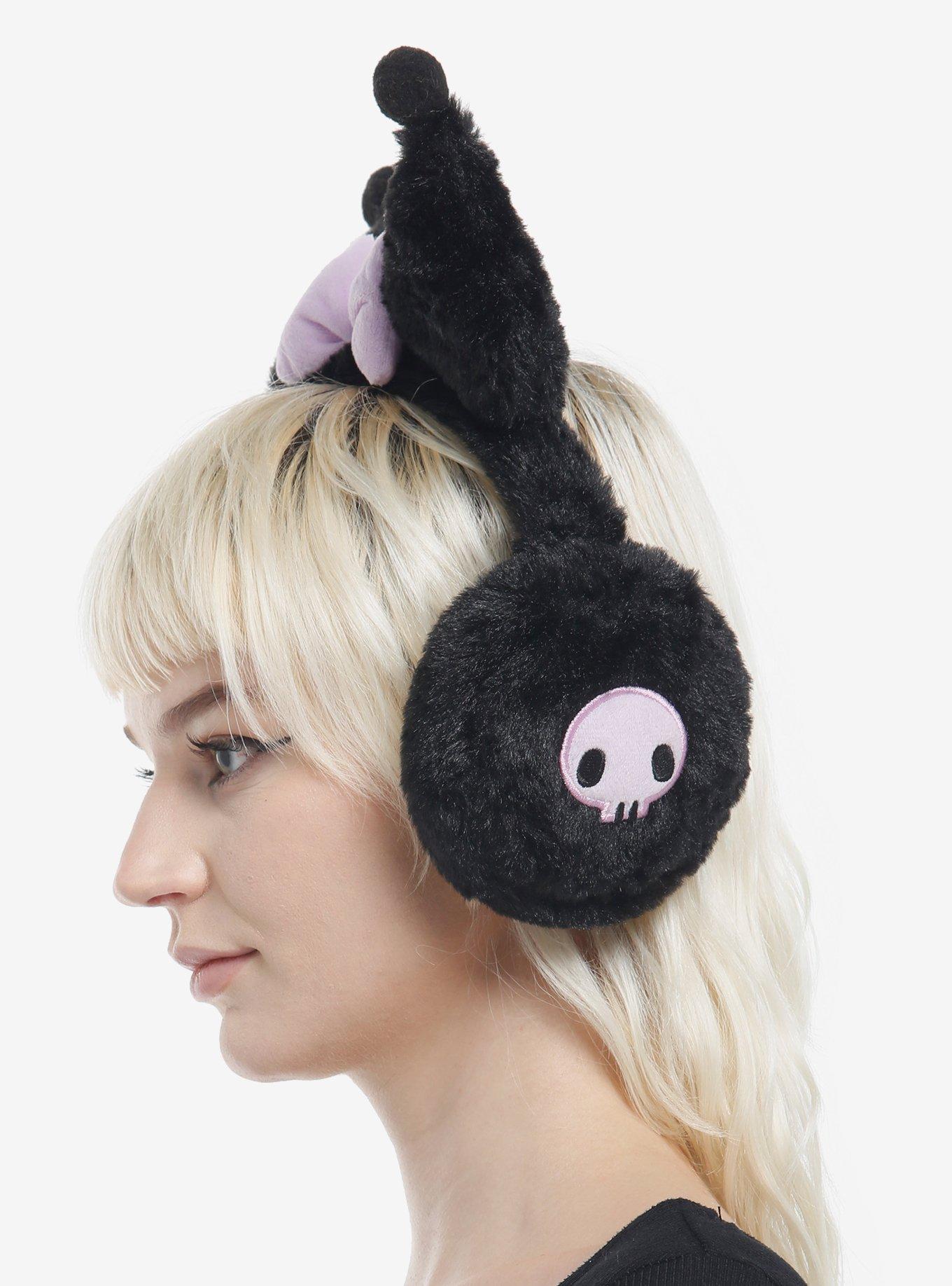 Kuromi Fuzzy Earmuffs, , alternate