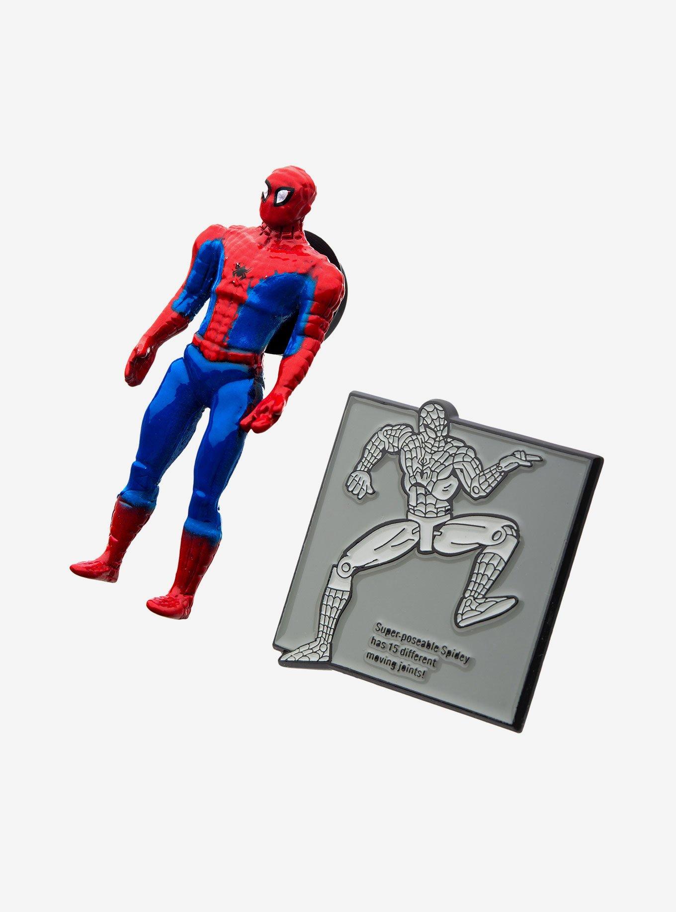 Marvel Spider-Man Retro Action Figure 80 Years Enamel Pin Set, , hi-res