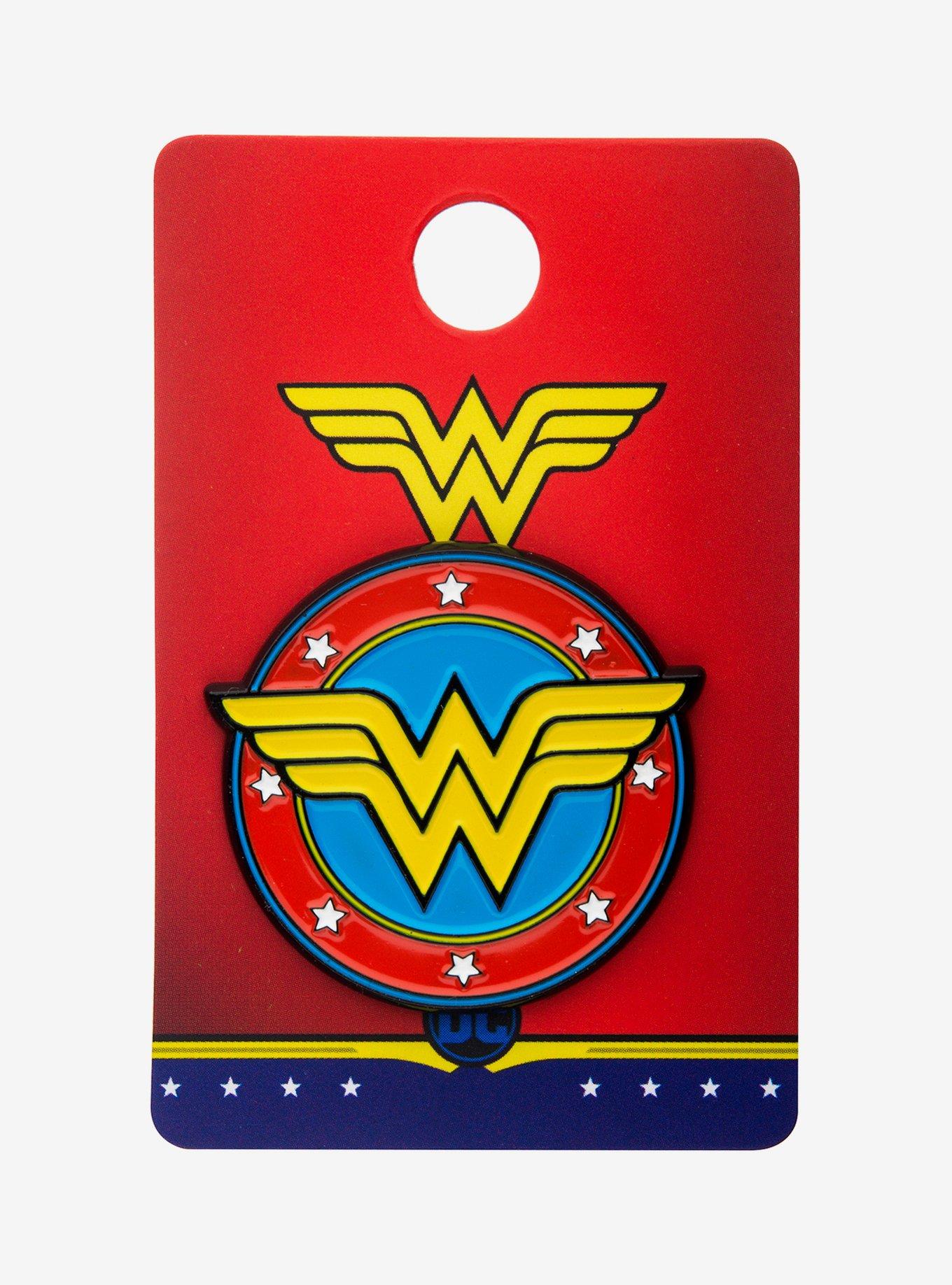 DC Comics Wonder Woman Logo Pin, , alternate