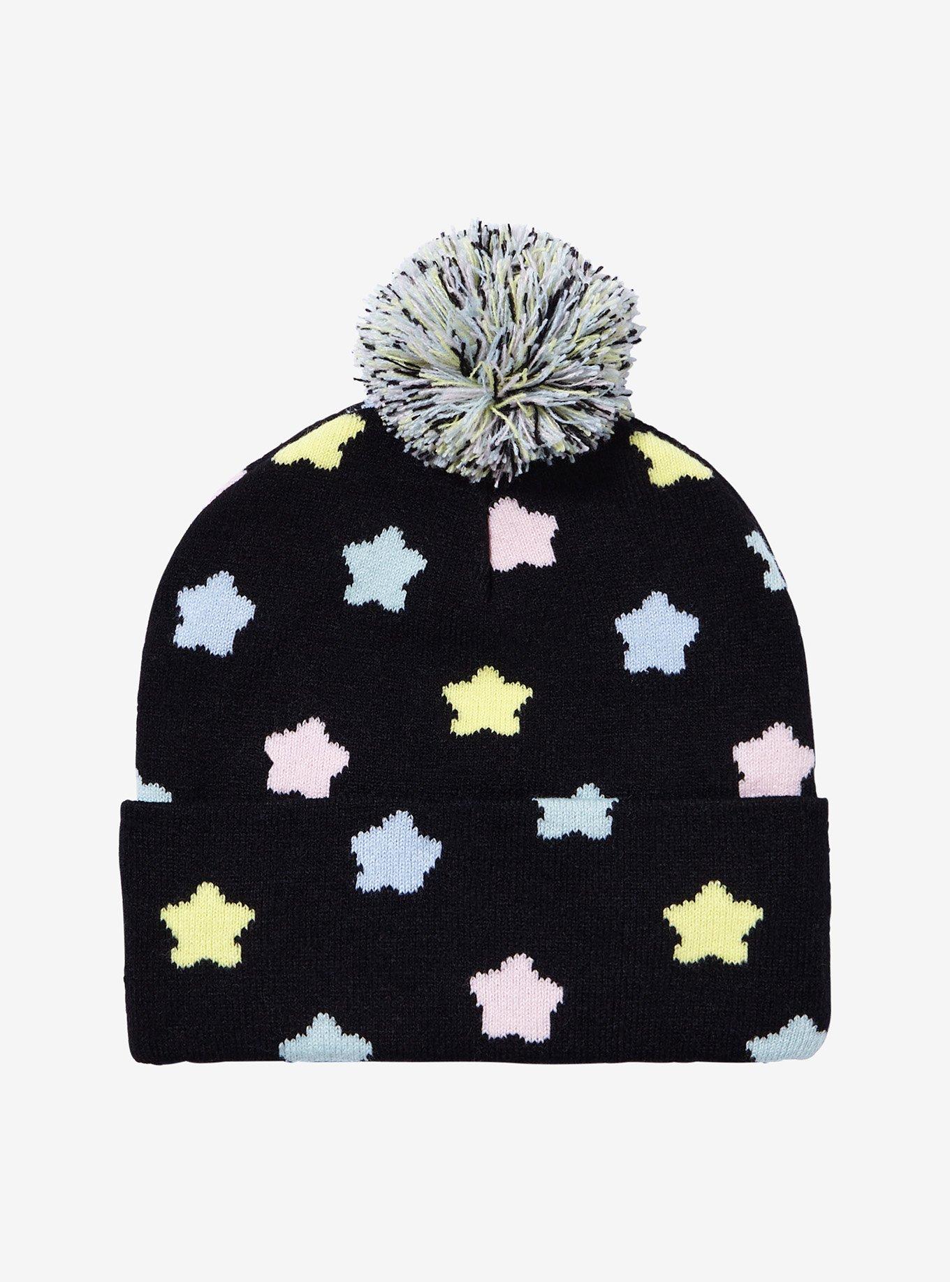 Kirby Star Fuzzy Pom Beanie, , alternate