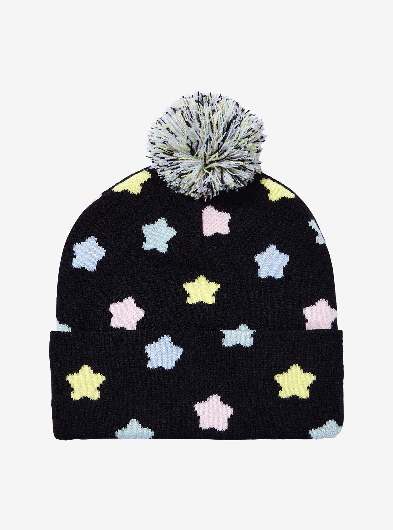 Kirby Star Fuzzy Pom Beanie, , hi-res