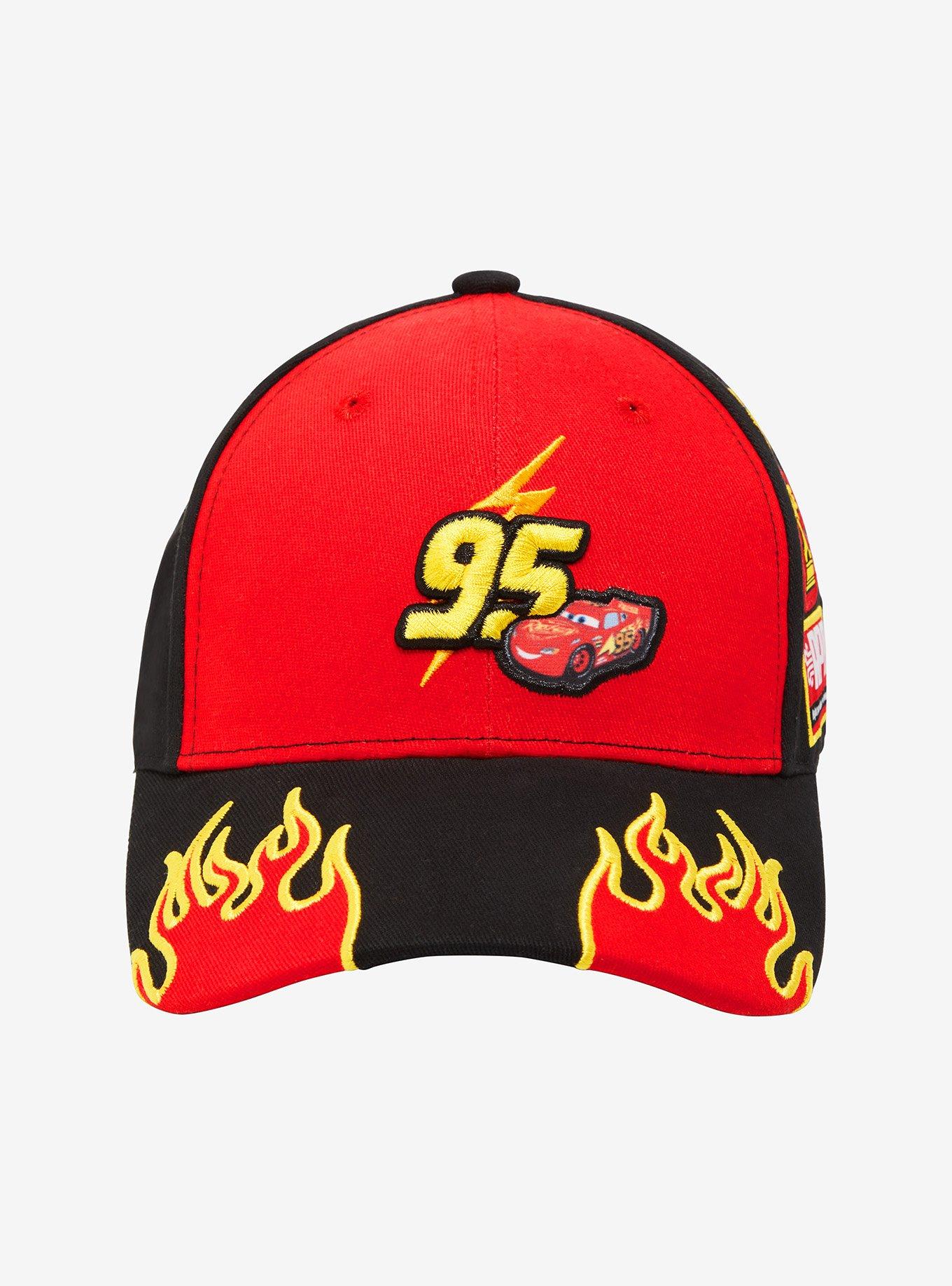 Disney Pixar Cars Lightning McQueen Flames Ball Cap - BoxLunch Exclusive, , hi-res