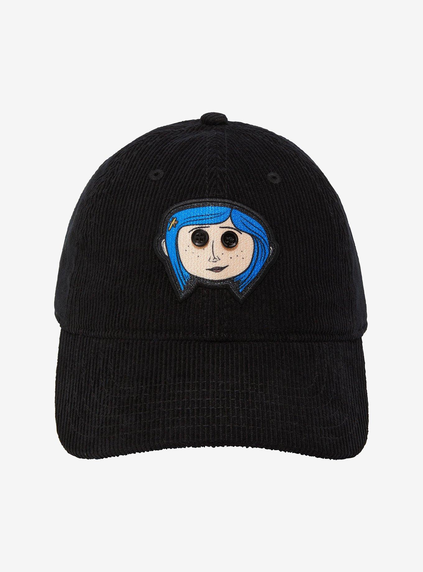 Coraline Doll Coraline Embroidered Corduroy Ball Cap - BoxLunch Exclusive, , alternate