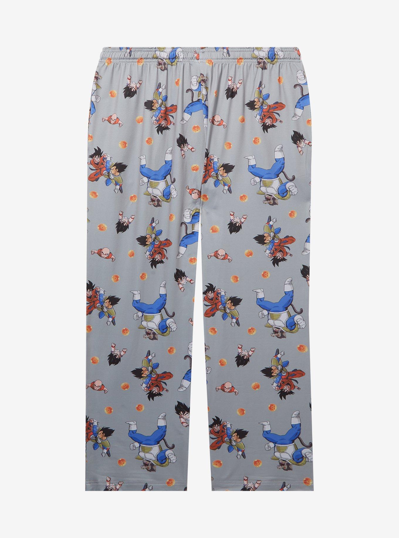 Dragon Ball Z Characters Allover Print Women's Plus Size Sleep Pants — BoxLunch Exclusive, , hi-res