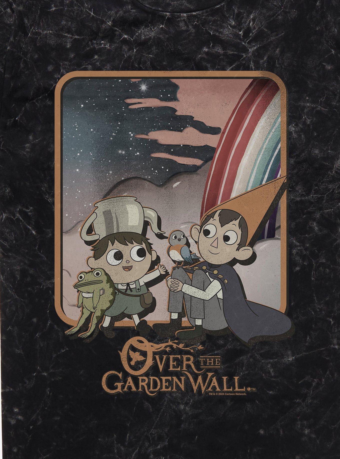 Over The Garden Wall Rainbow T-Shirt, BLACK MINERAL WASH, alternate