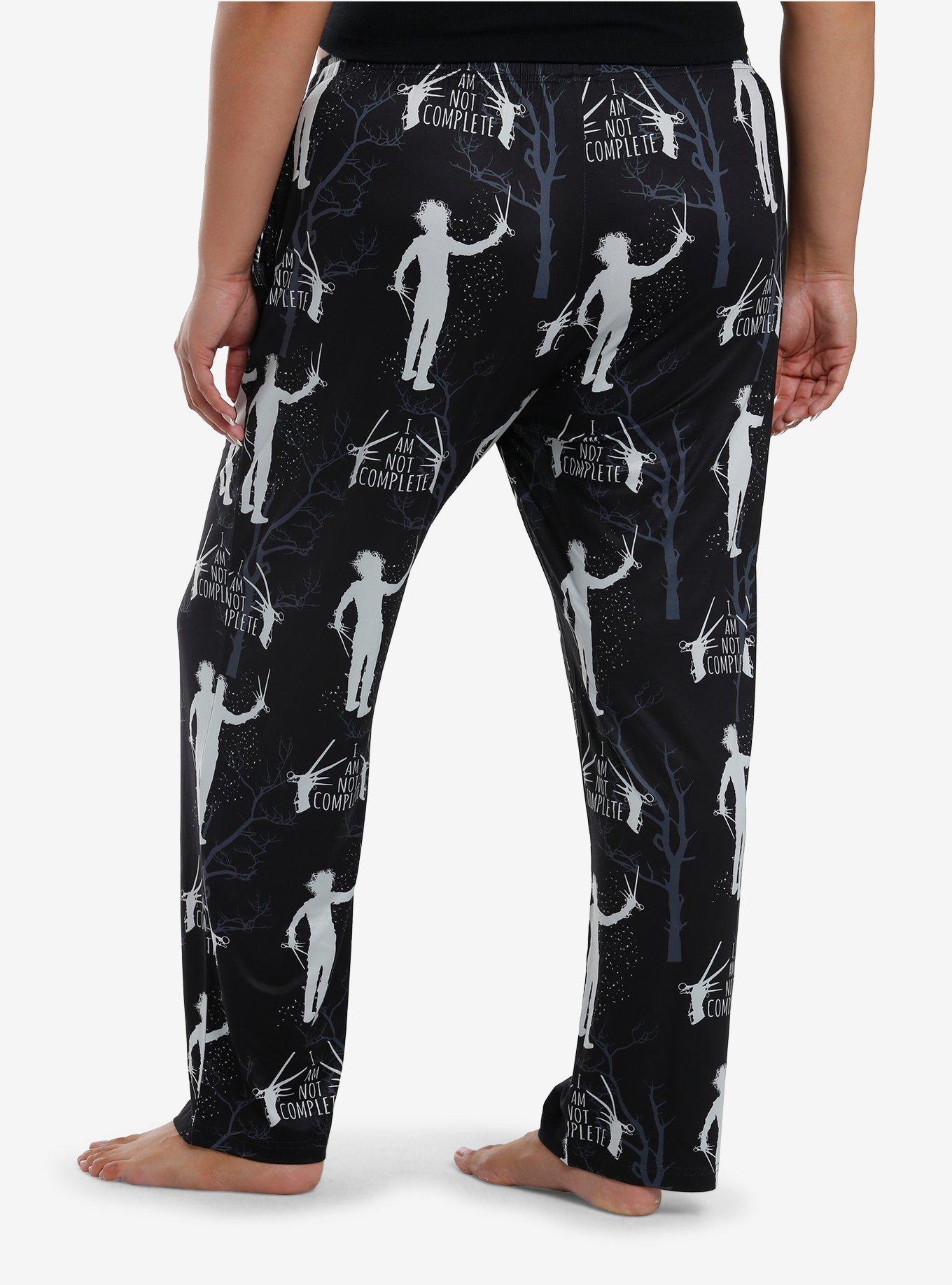 Edward Scissorhands Silhouette Pajama Pants Plus Size, , hi-res