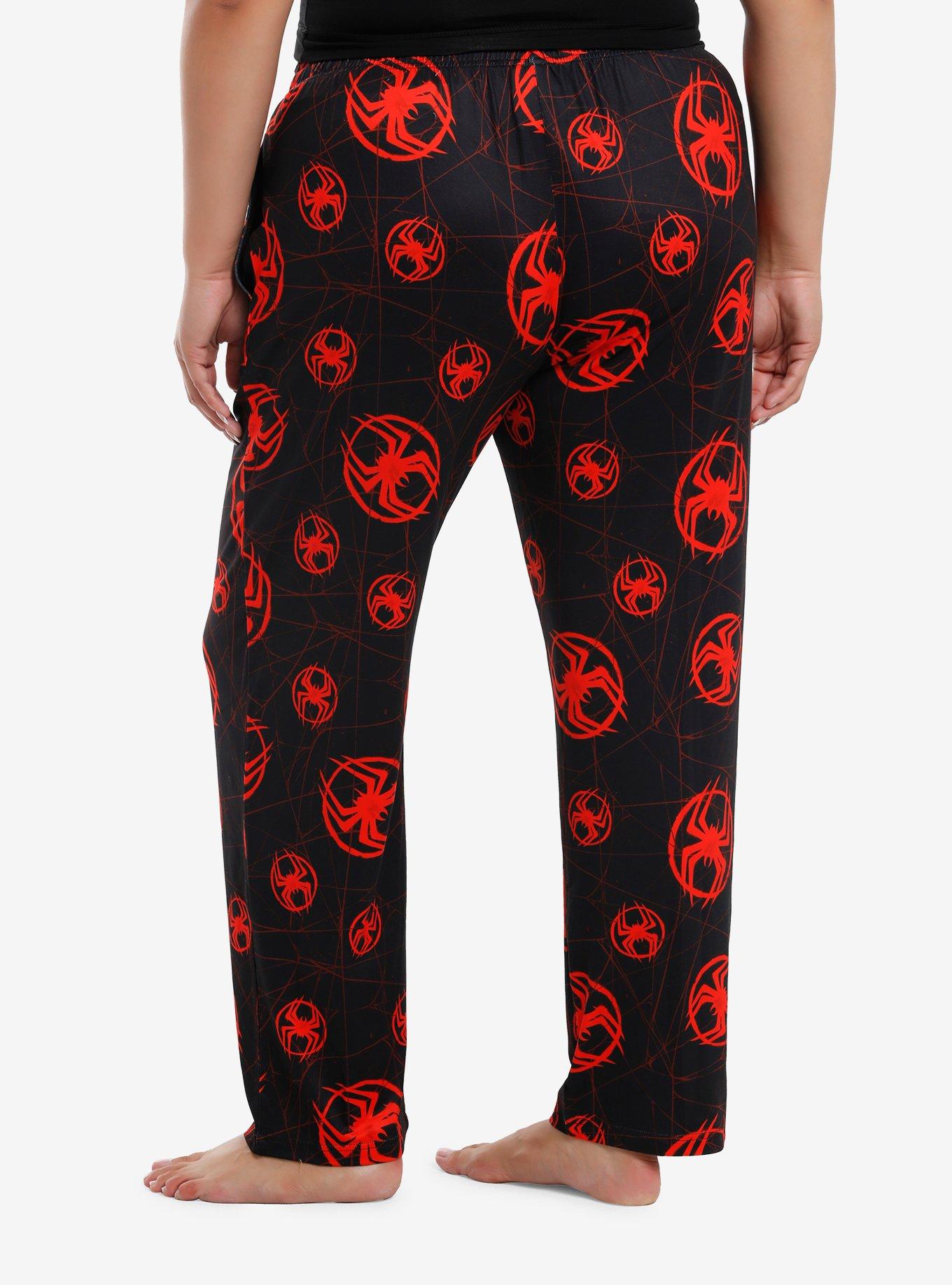 Marvel Spider-Man: Across The Spider-Verse Miles Morales Spider Pajama Pants Plus Size, , hi-res