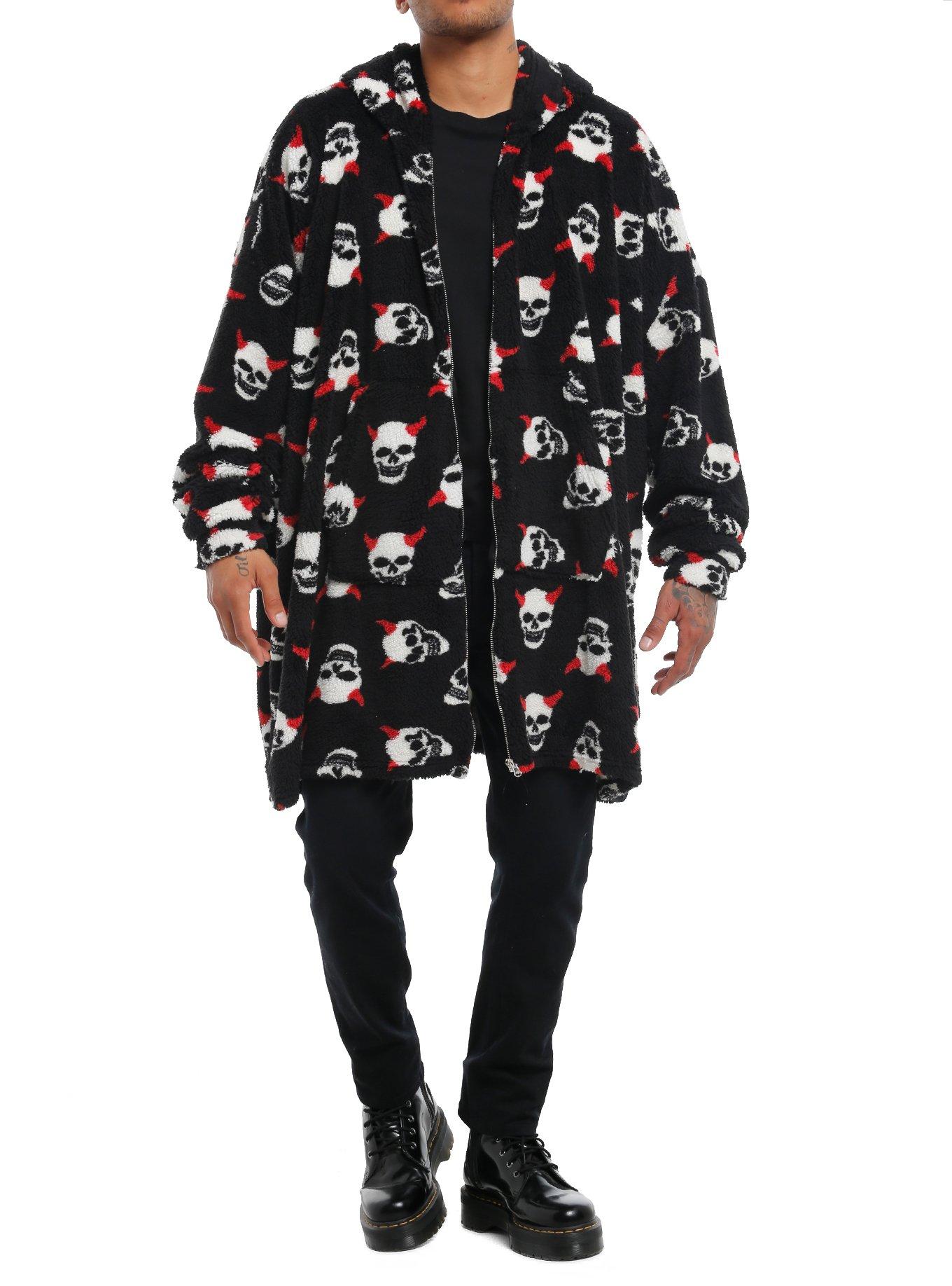 Social Collision Horned Devil Oversized Hoodie, , hi-res