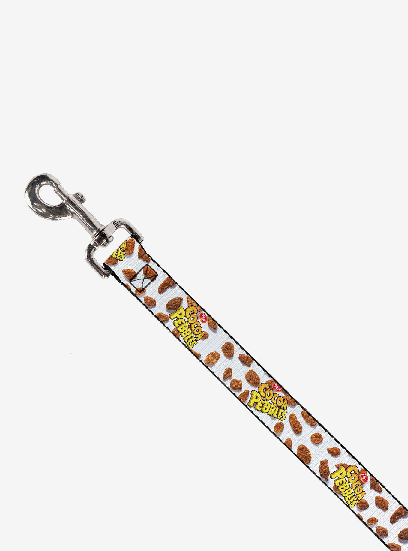 The Flintstones Cocoa Pebbles Cereal Pebbles Scattered Dog Leash, BRIGHT WHITE, alternate