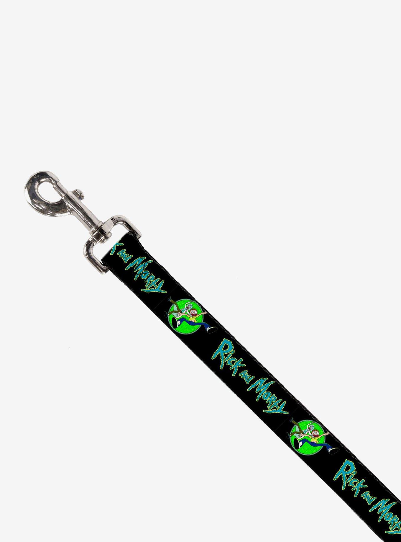 Rick and Morty Title Logo and Portal Pose Dog Leash, , hi-res