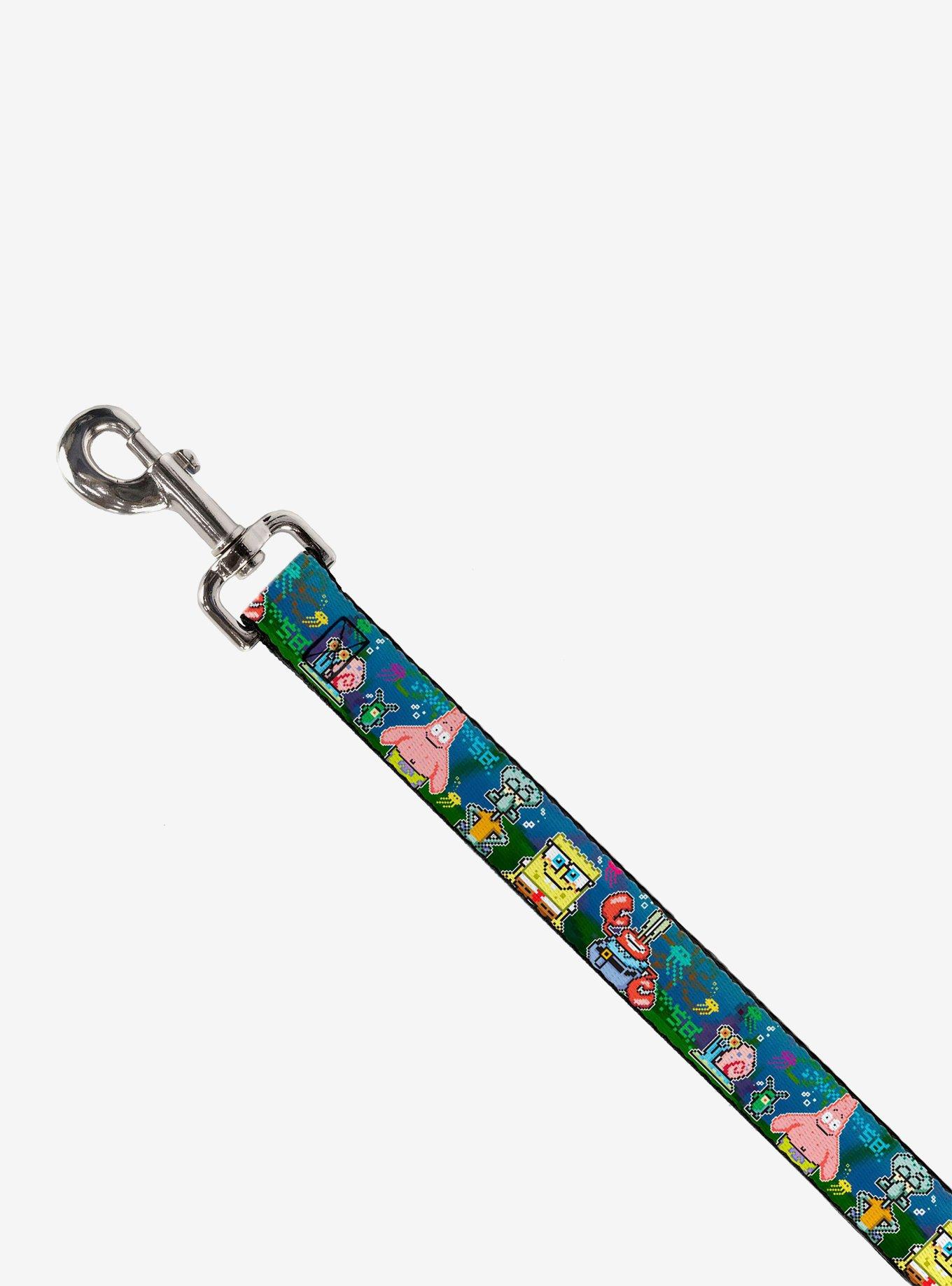 SpongeBob SquarePants Friends 8 Bit Scene Dog Leash, BLUE, alternate