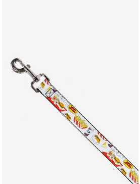 Beavis and Butt-Head Burger World Icons Collage Dog Leash, , hi-res