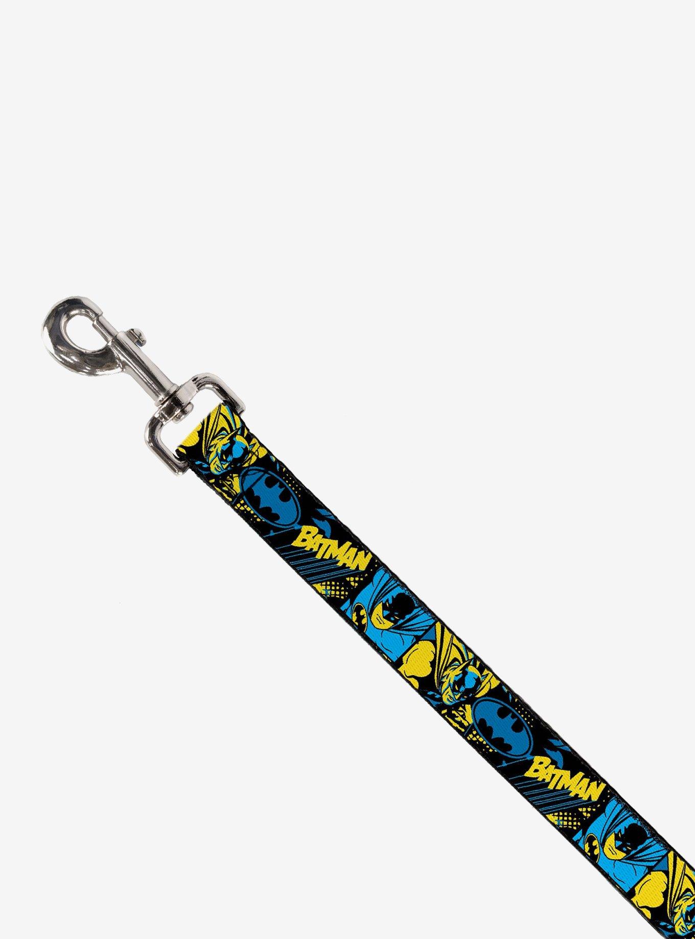 DC Comics Batman Poses and Logo Collage Dog Leash, BLUE, alternate