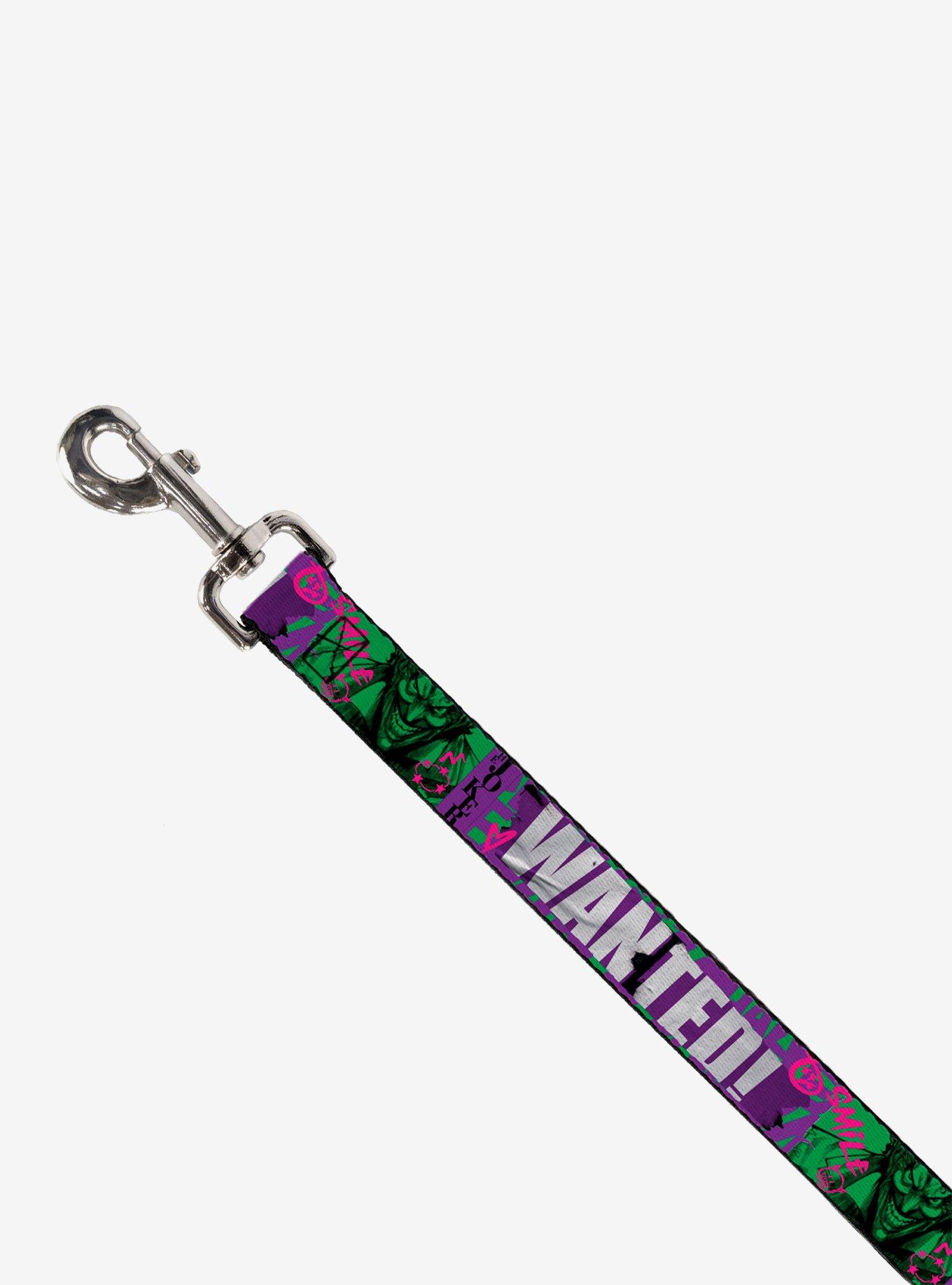 DC Comics The Joker Wanted Smiling Pose and Graffiti Dog Leash, , hi-res