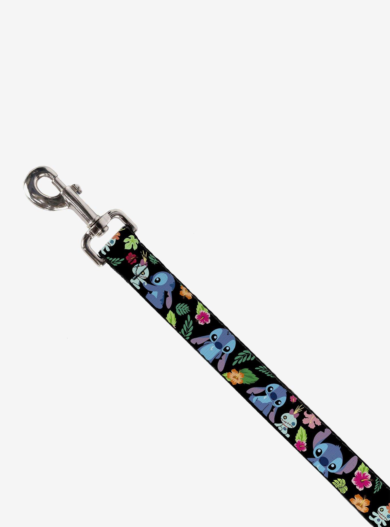 Disney Lilo & Stitch Scrump Poses Tropical Flora Dog Leash, MULTI, alternate