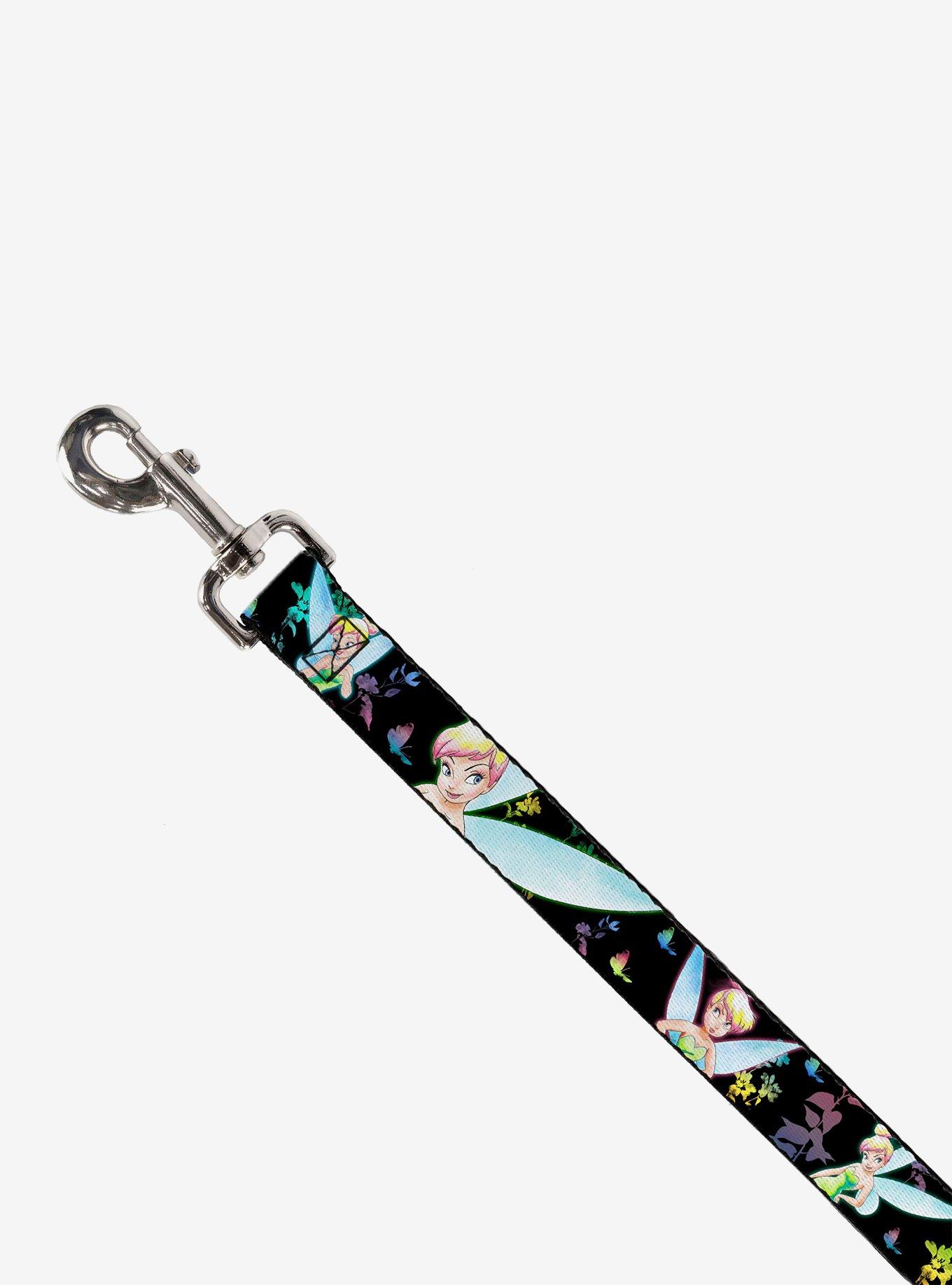 Disney Tinker Bell Glowing Butterflies Flowers Neon Dog Leash, , hi-res