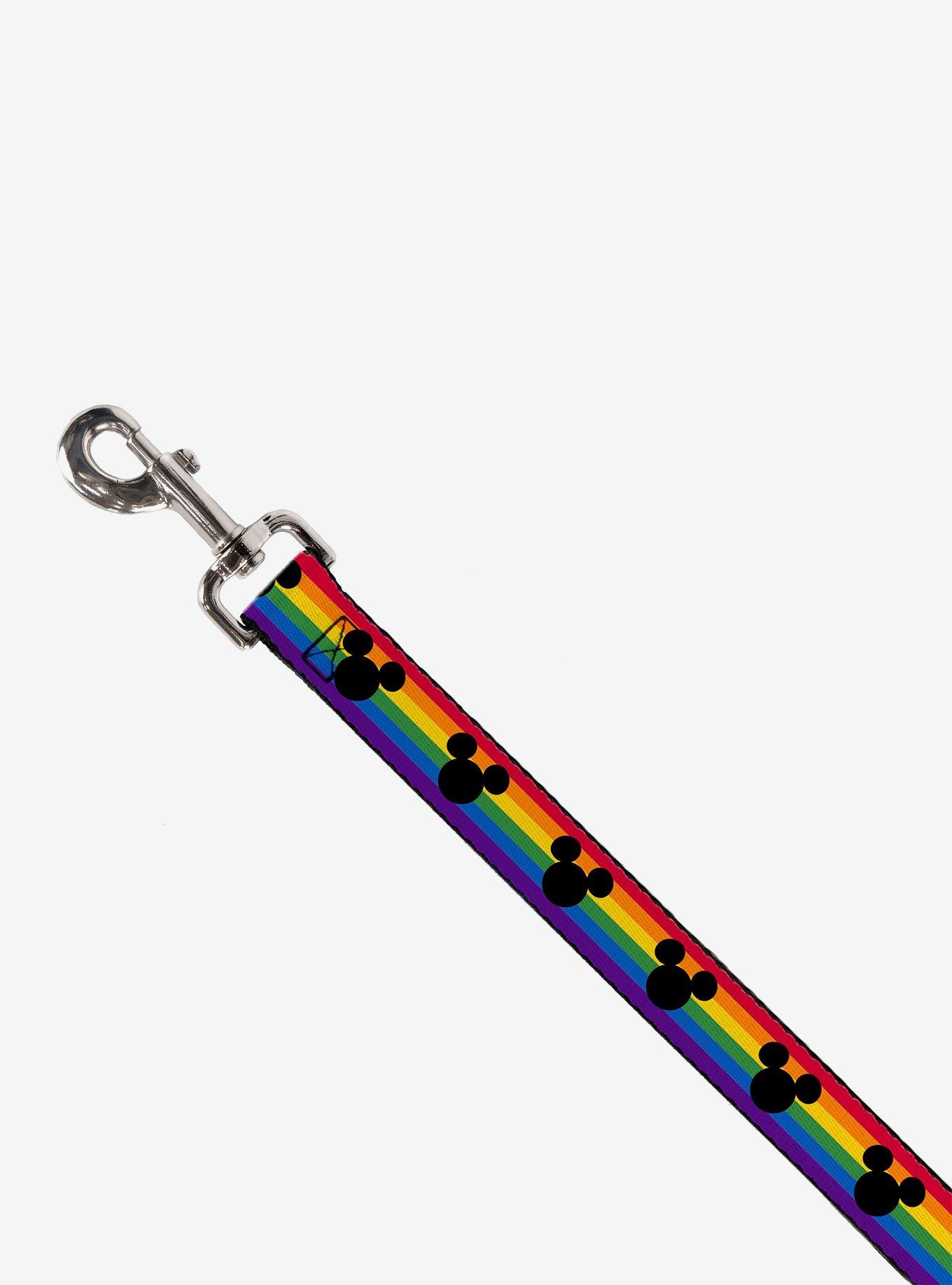 Disney Mickey Mouse Ears Icon Rainbow Pride Flag Dog Leash, , hi-res