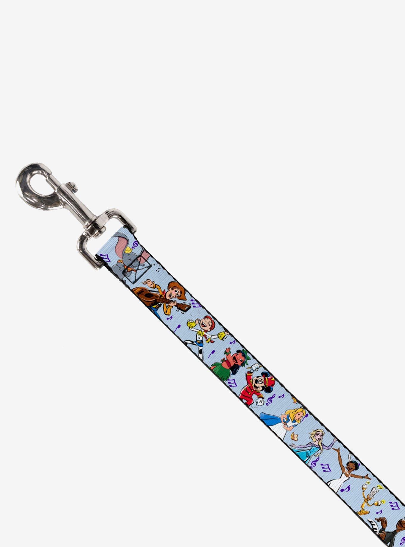 Disney 100 Musical Wonder Characters and Music Notes Dog Leash, BLUE, alternate