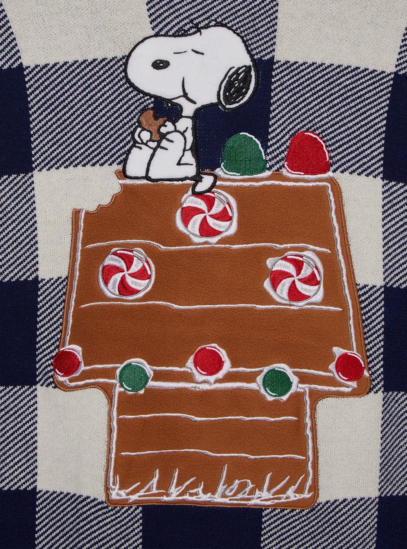 Peanuts Snoopy & Woodstock Holiday Women's Cardigan - BoxLunch Exclusive, CHECKERED, alternate