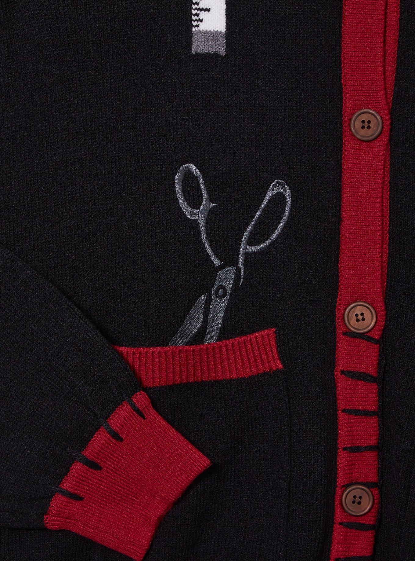 Disney Pixar The Incredibles Edna Mode Women's Cardigan &mdash; BoxLunch Exclusive, BLACK, alternate