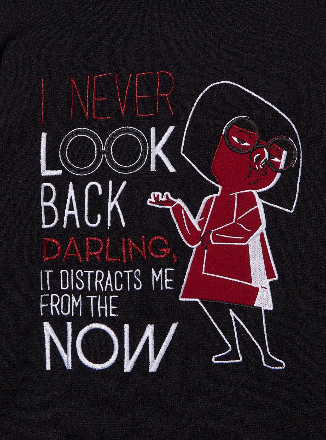 Disney Pixar The Incredibles Edna Mode Women's Cardigan &mdash; BoxLunch Exclusive, BLACK, alternate