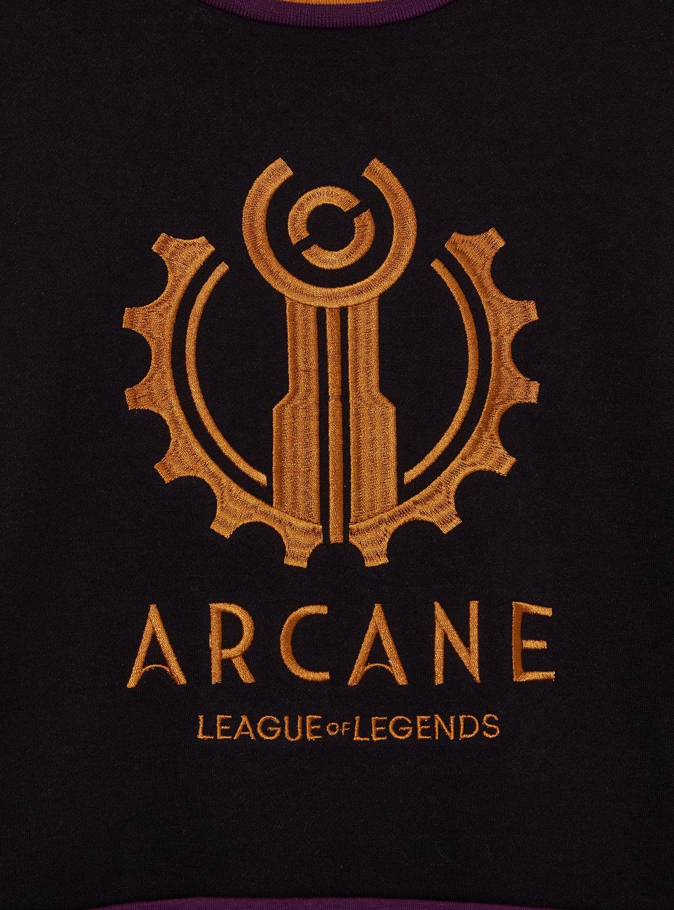 Arcane Piltover Logo Panel Crewneck - BoxLunch Exclusive, , hi-res
