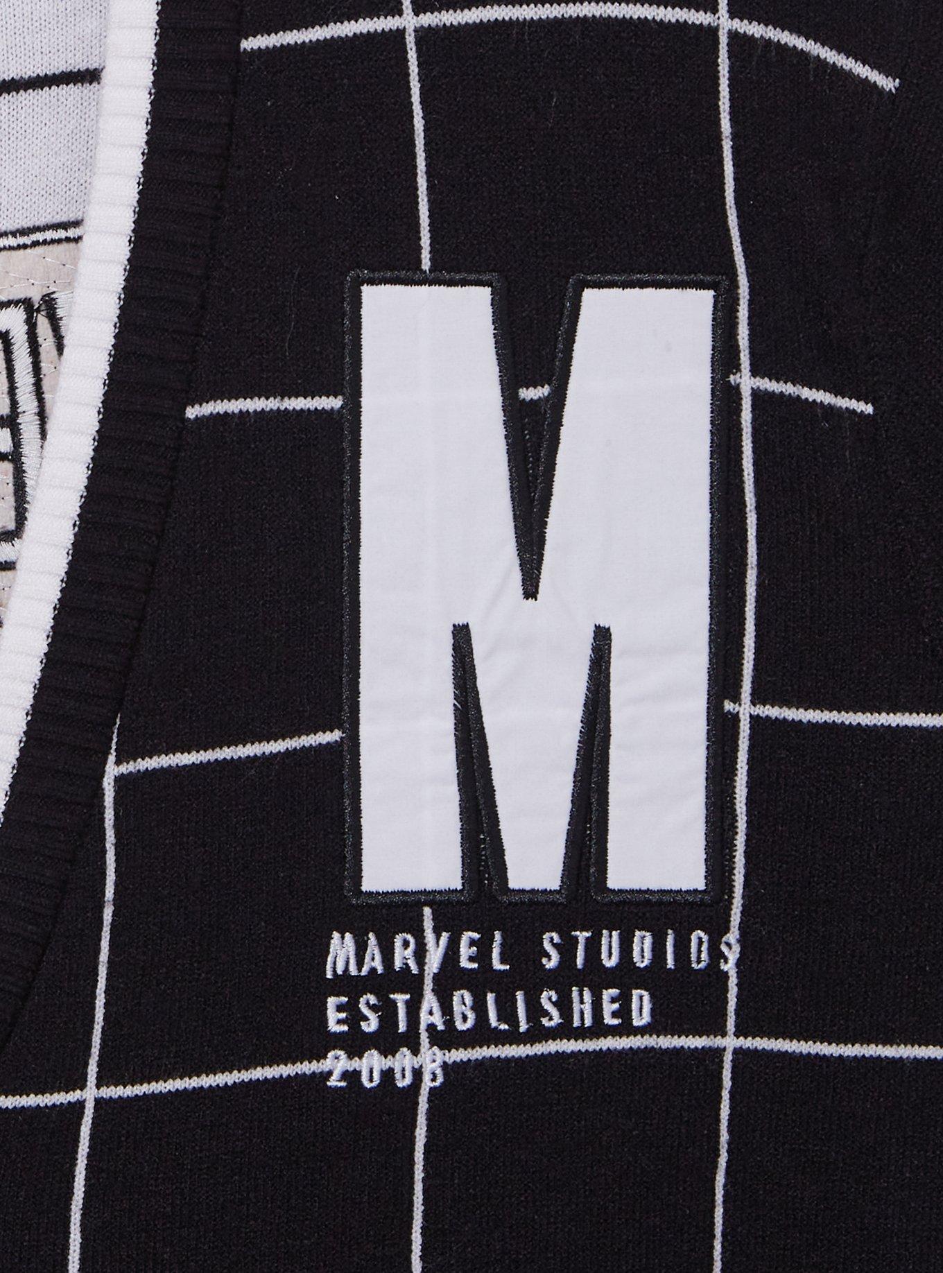 Marvel Studios Logo Grid Cardigan, BLACK, alternate