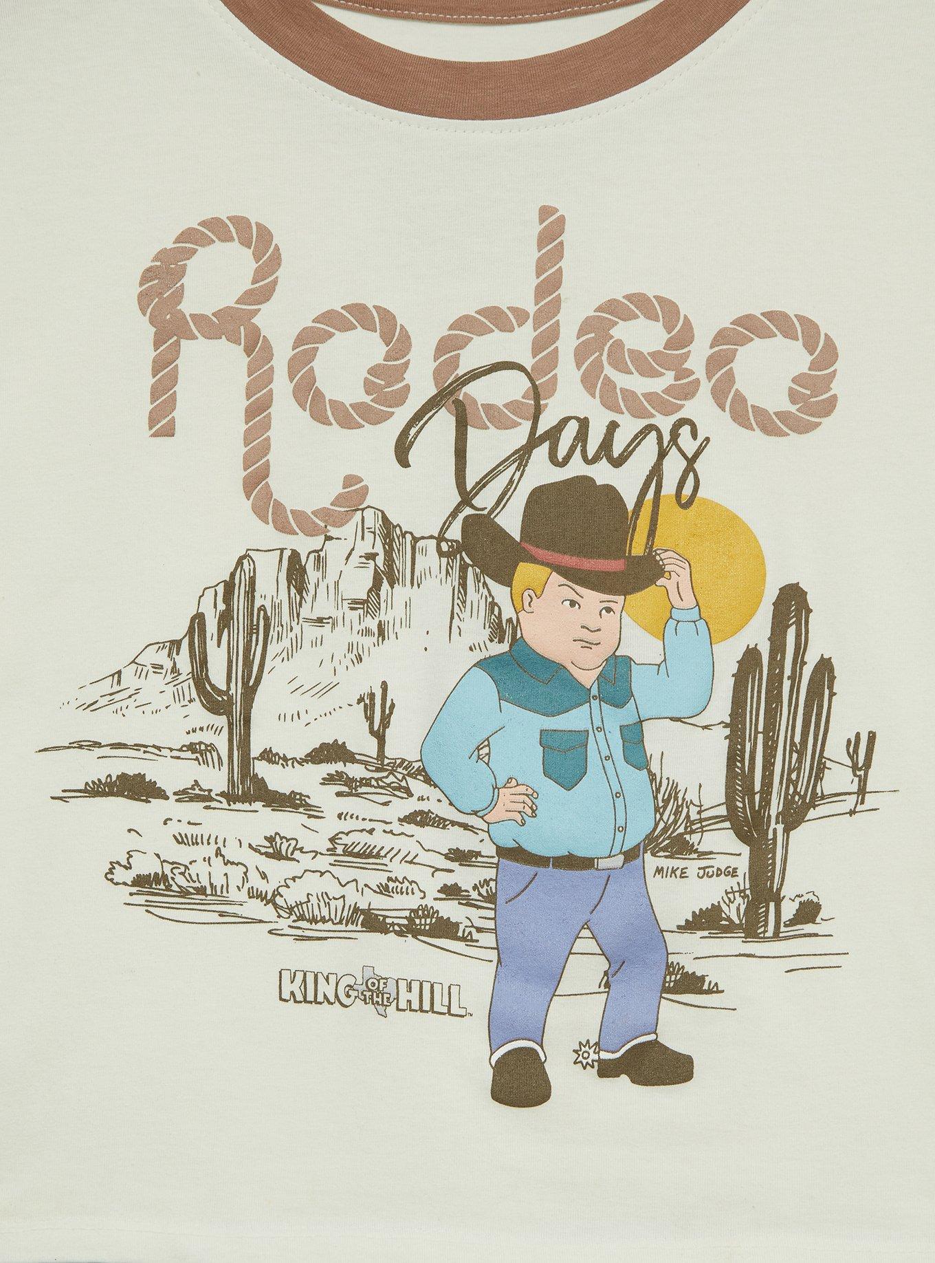 King of the Hill Bobby Rodeo Days Women's Cropped Ringer Tee - BoxLunch Exclusive, , hi-res