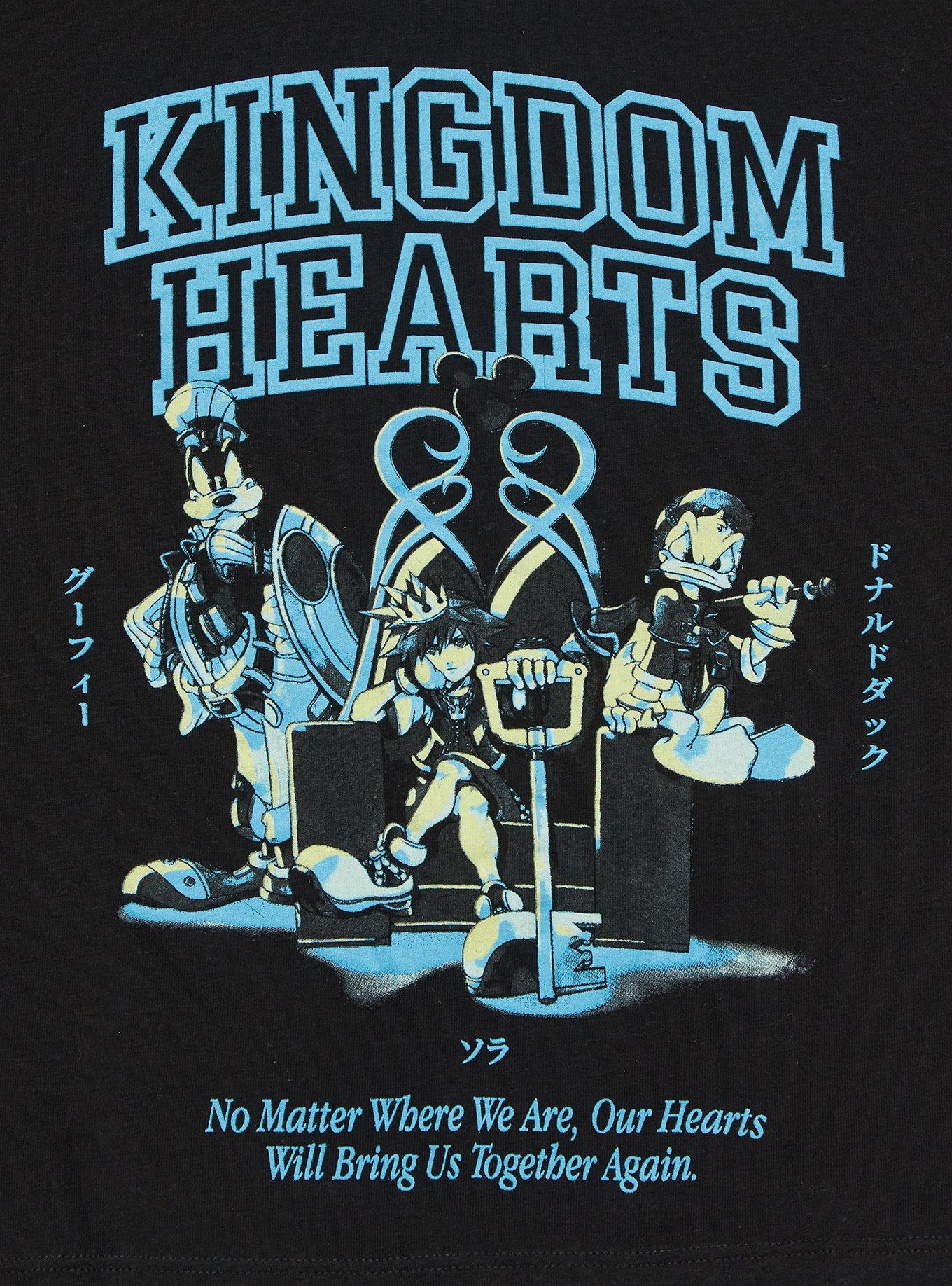 Disney Kingdom Hearts Group Portrait Cropped Women's Ringer Baby Tee - BoxLunch Exclusive, MULTI, alternate