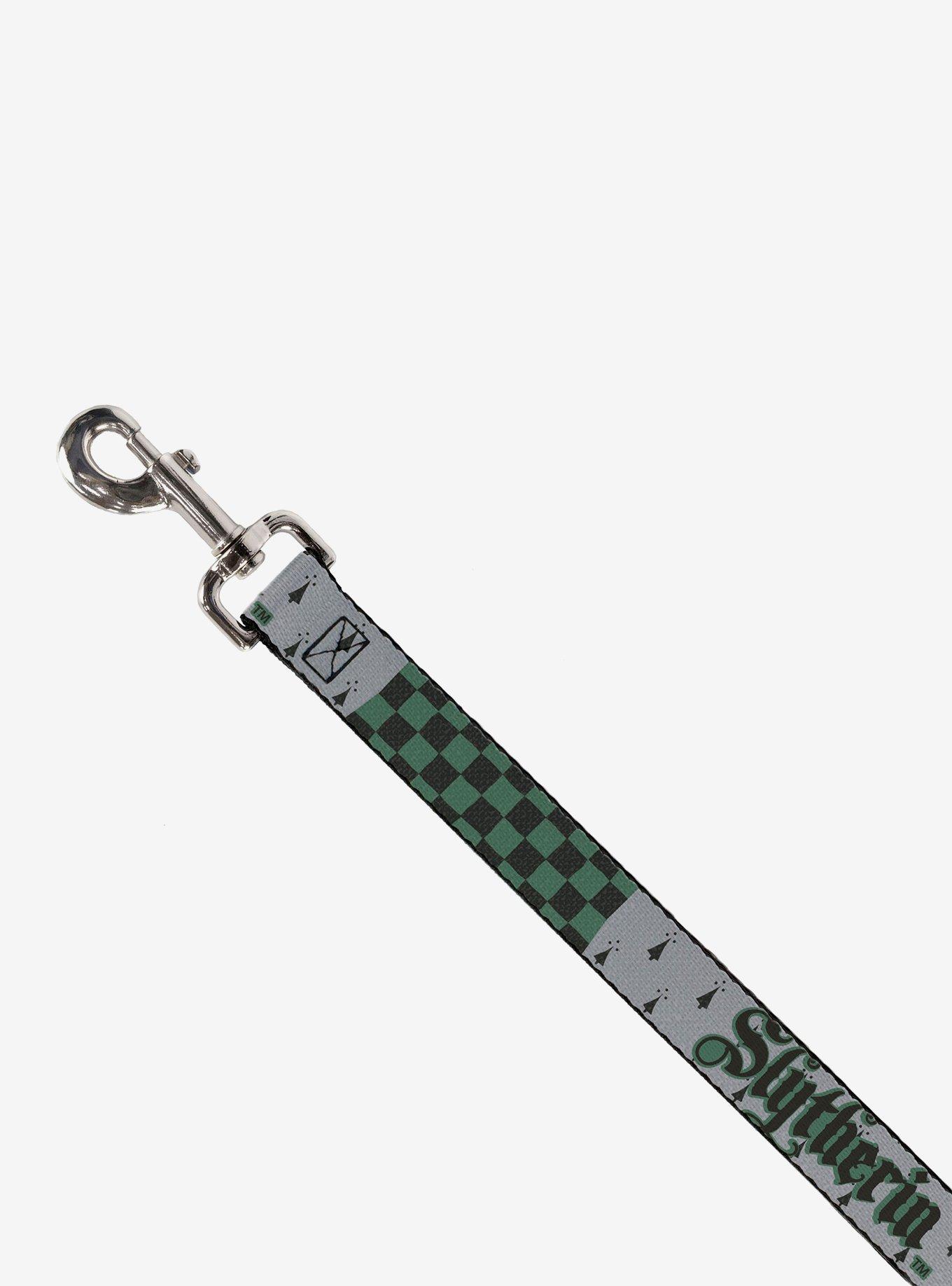 Harry Potter Slytherin Checker Blocks Dog Leash