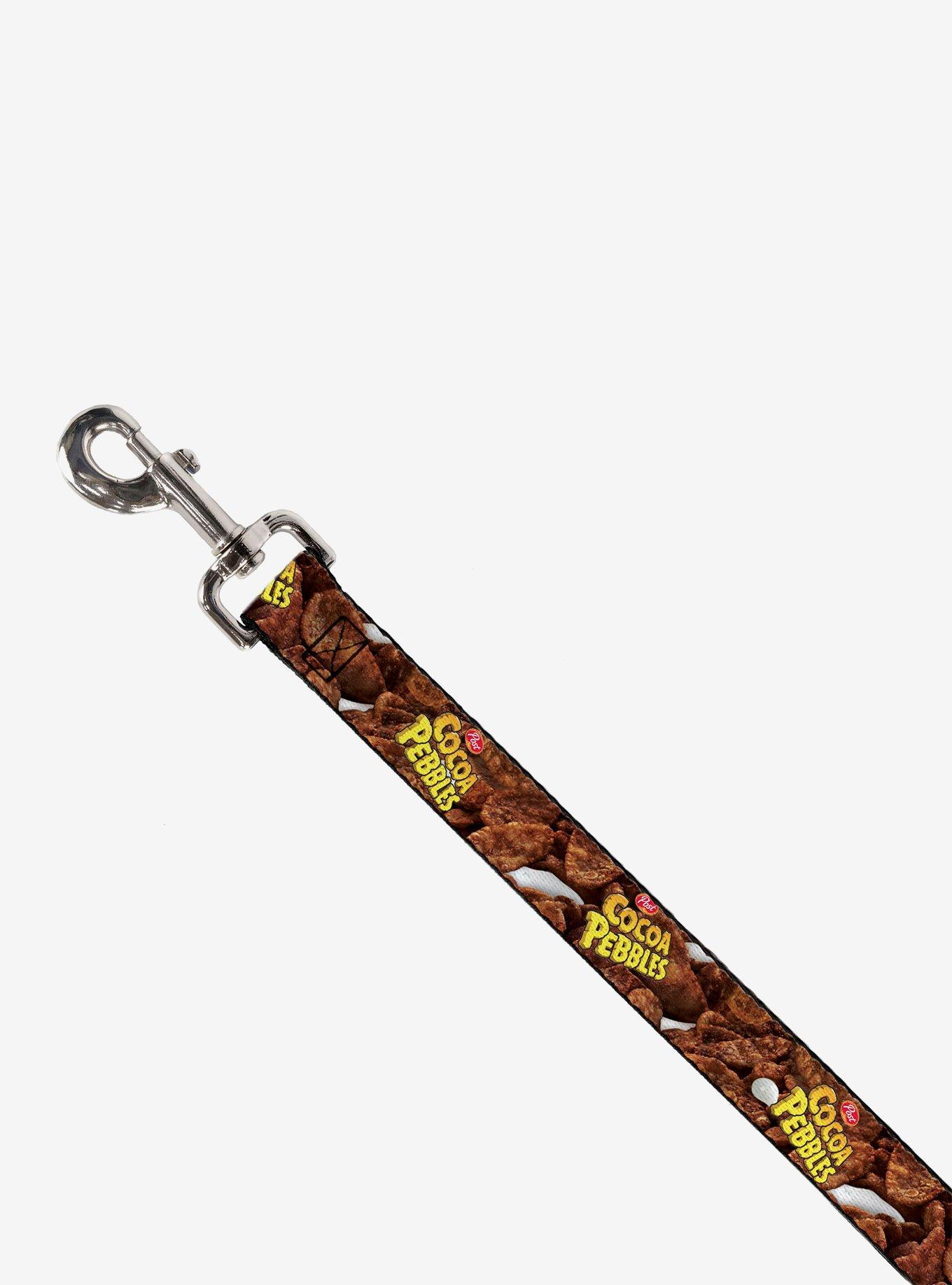 The Flintstones Cocoa Pebbles Logo Vivid Cereal Dog Leash, BROWN, alternate