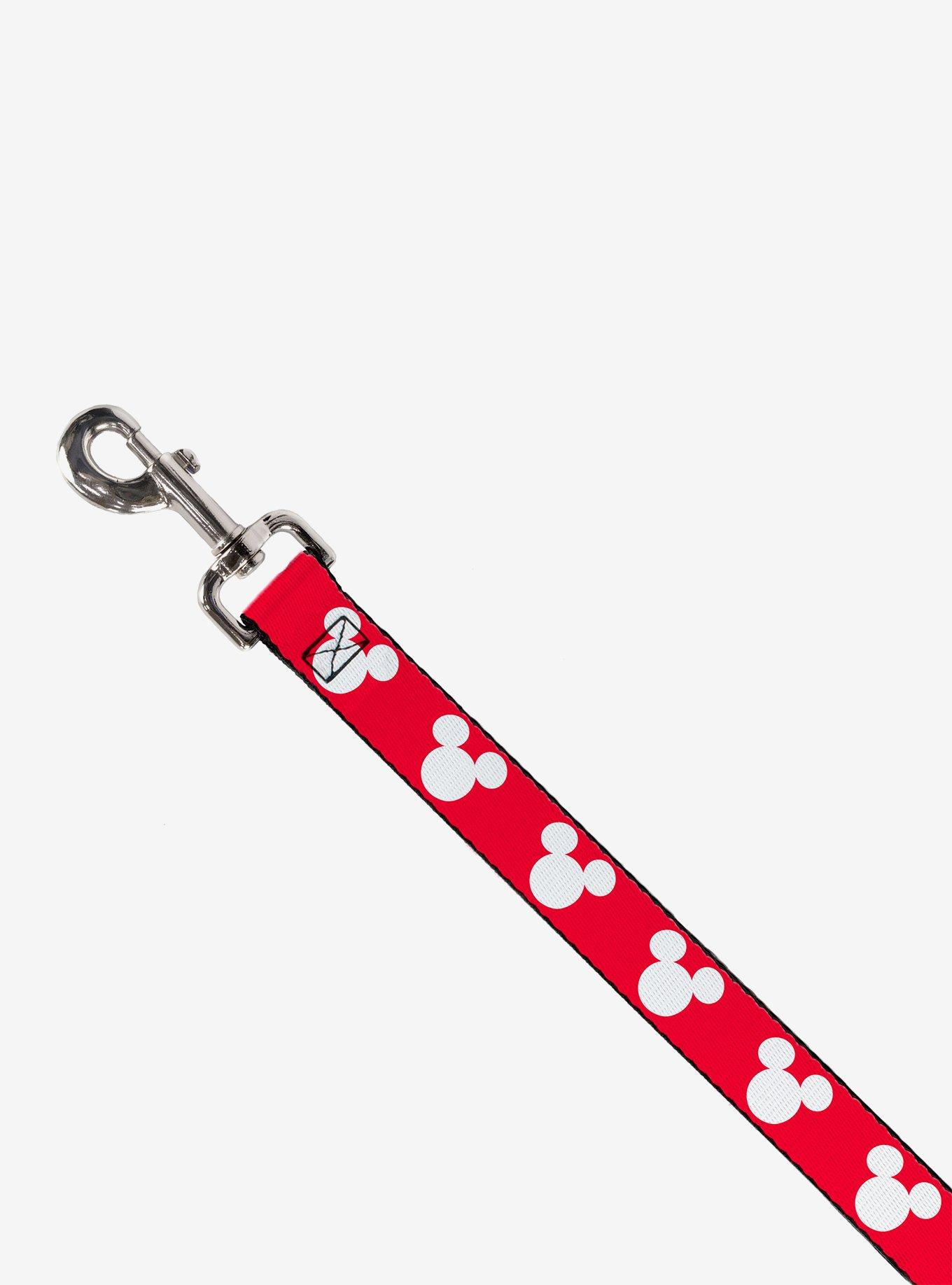 Disney Mickey Mouse Ears Icon Dog Leash, RED, alternate