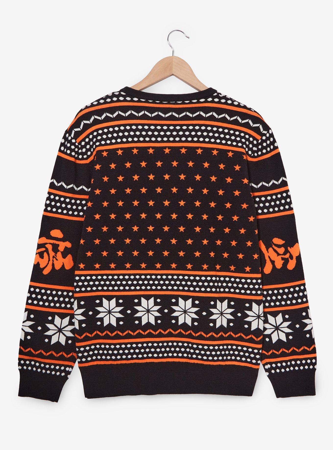 Dragon Ball Z Goku Holiday Sweater &mdash; BoxLunch Exclusive, ORANGE, alternate