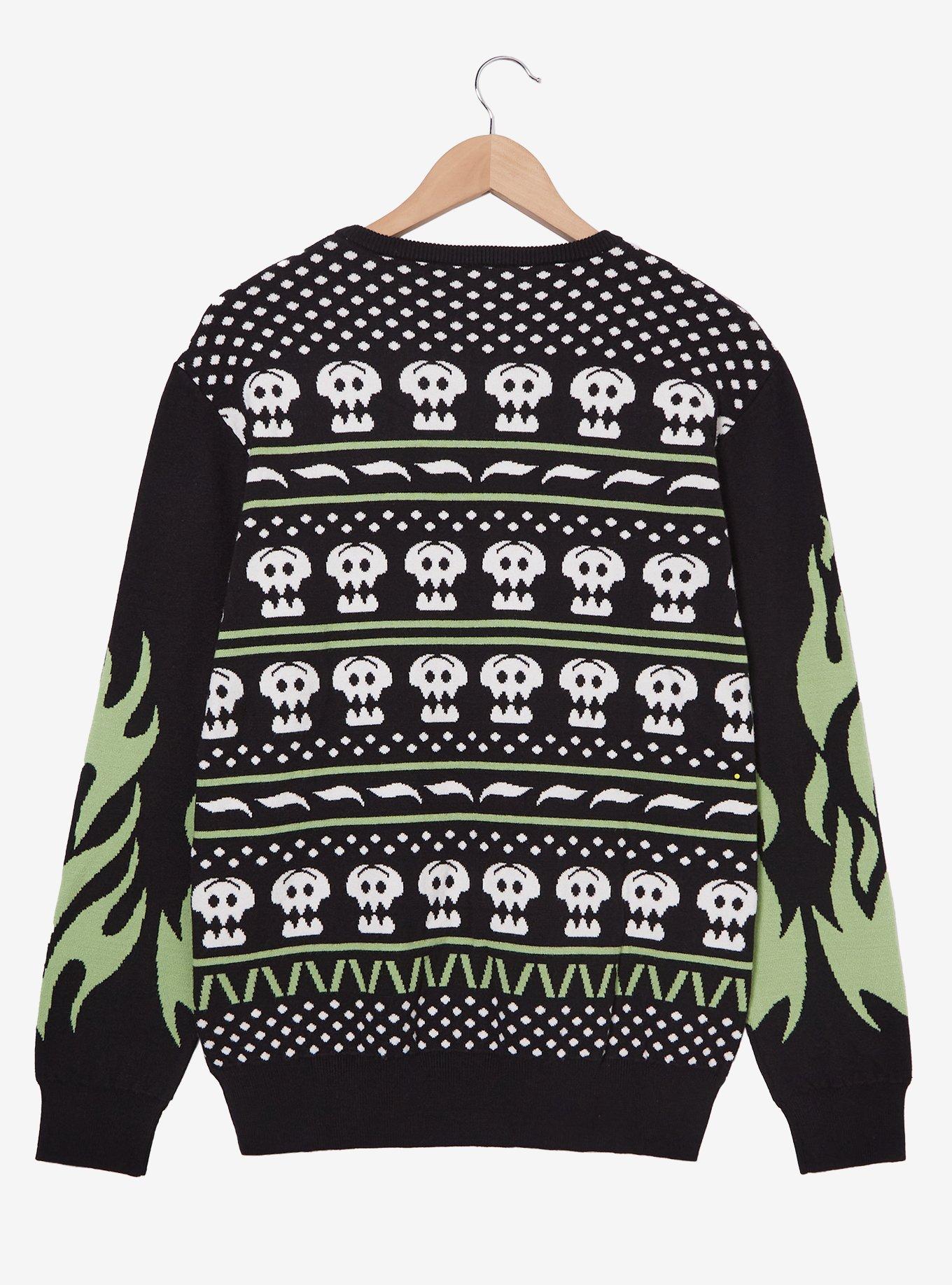 DreamWorks How to Train Your Dragon Toothless Holiday Sweater &mdash; BoxLunch Exclusive, RED  BLACK, alternate