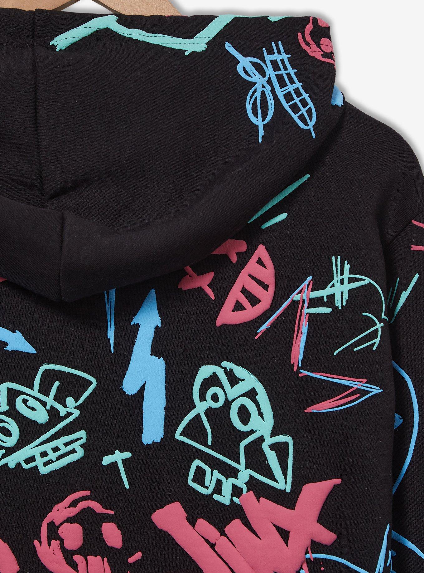 Arcane Jinx Graffiti Icons Hoodie - BoxLunch Exclusive