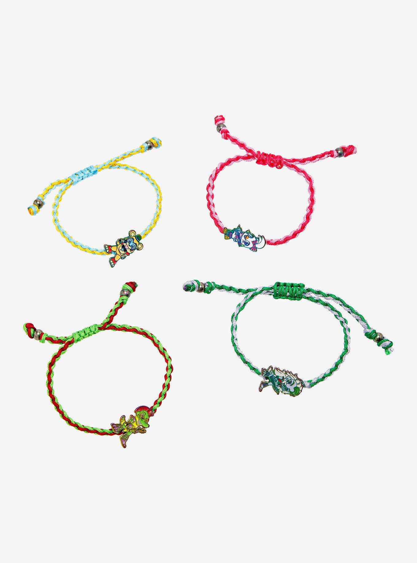 Five Nights At Freddy's: Security Breach Chibi Glamrock Cord Bracelet Set, , alternate