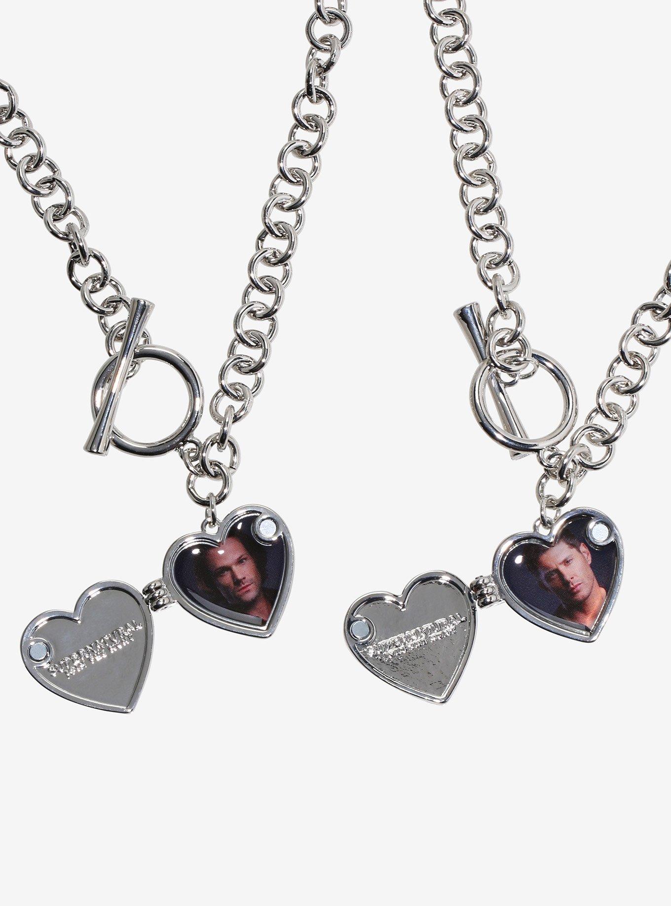 Supernatural Sam & Dean Best Friend Locket Necklace Set, , alternate