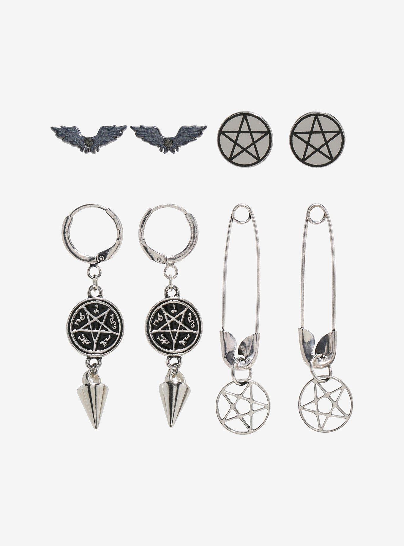 Supernatural Star Symbol Earring Set, , hi-res