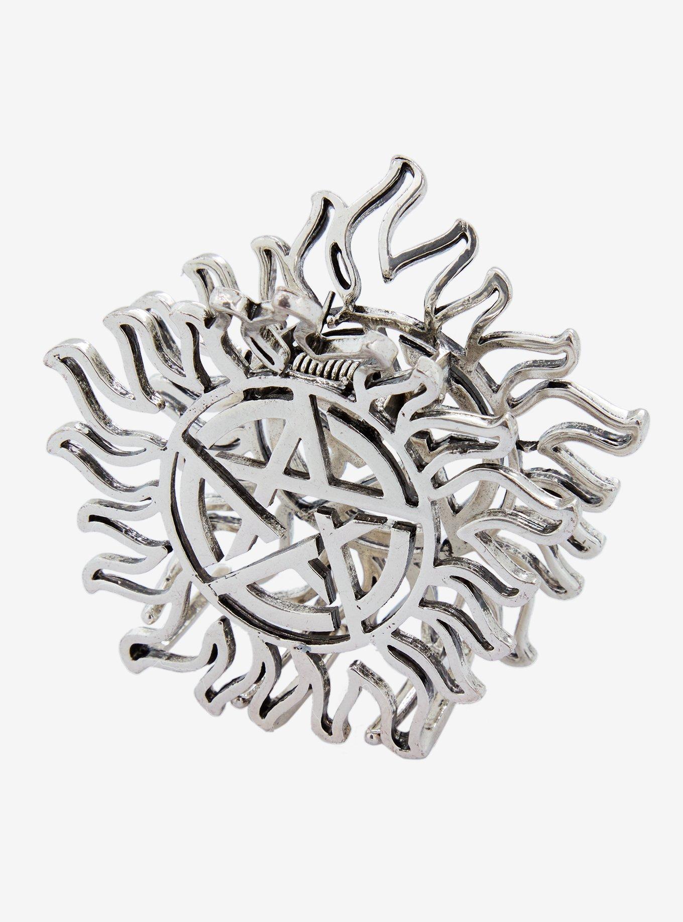 Supernatural Anti-Possession Symbol Claw Hair Clip, , alternate
