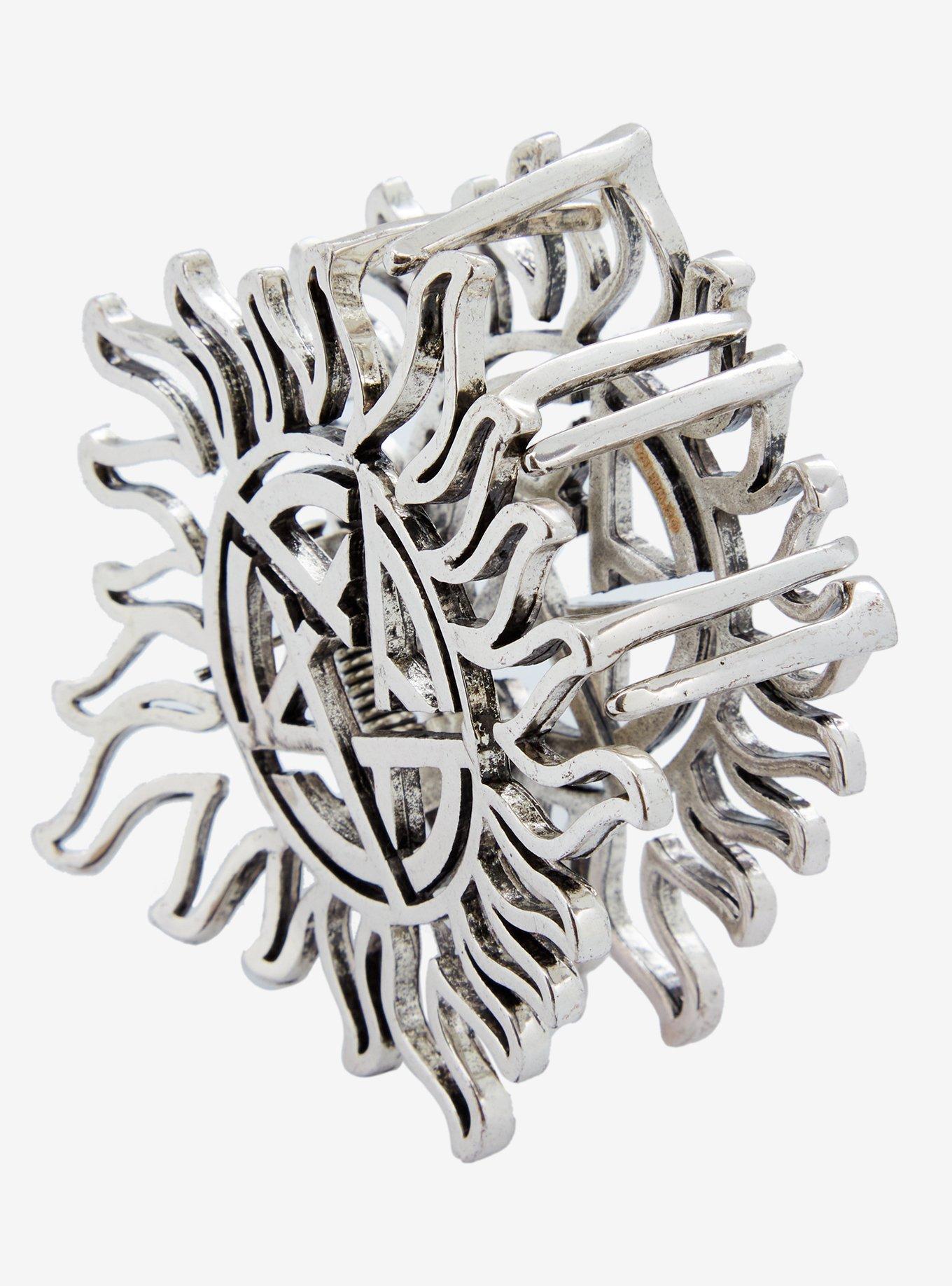 Supernatural Anti-Possession Symbol Claw Hair Clip, , alternate