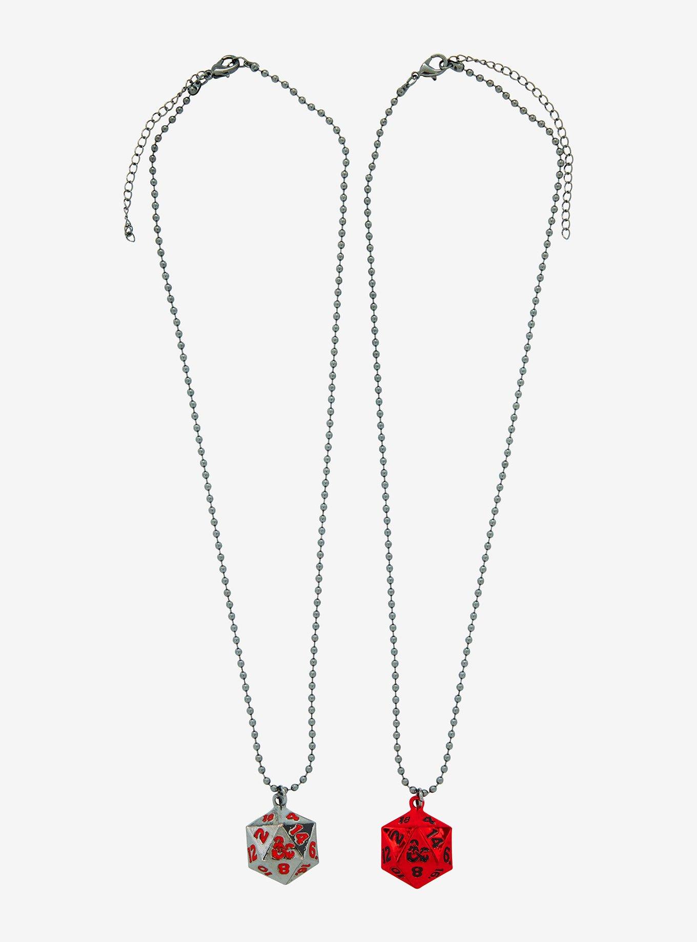 Dungeons & Dragons Dice Best Friend Necklace Set, , alternate