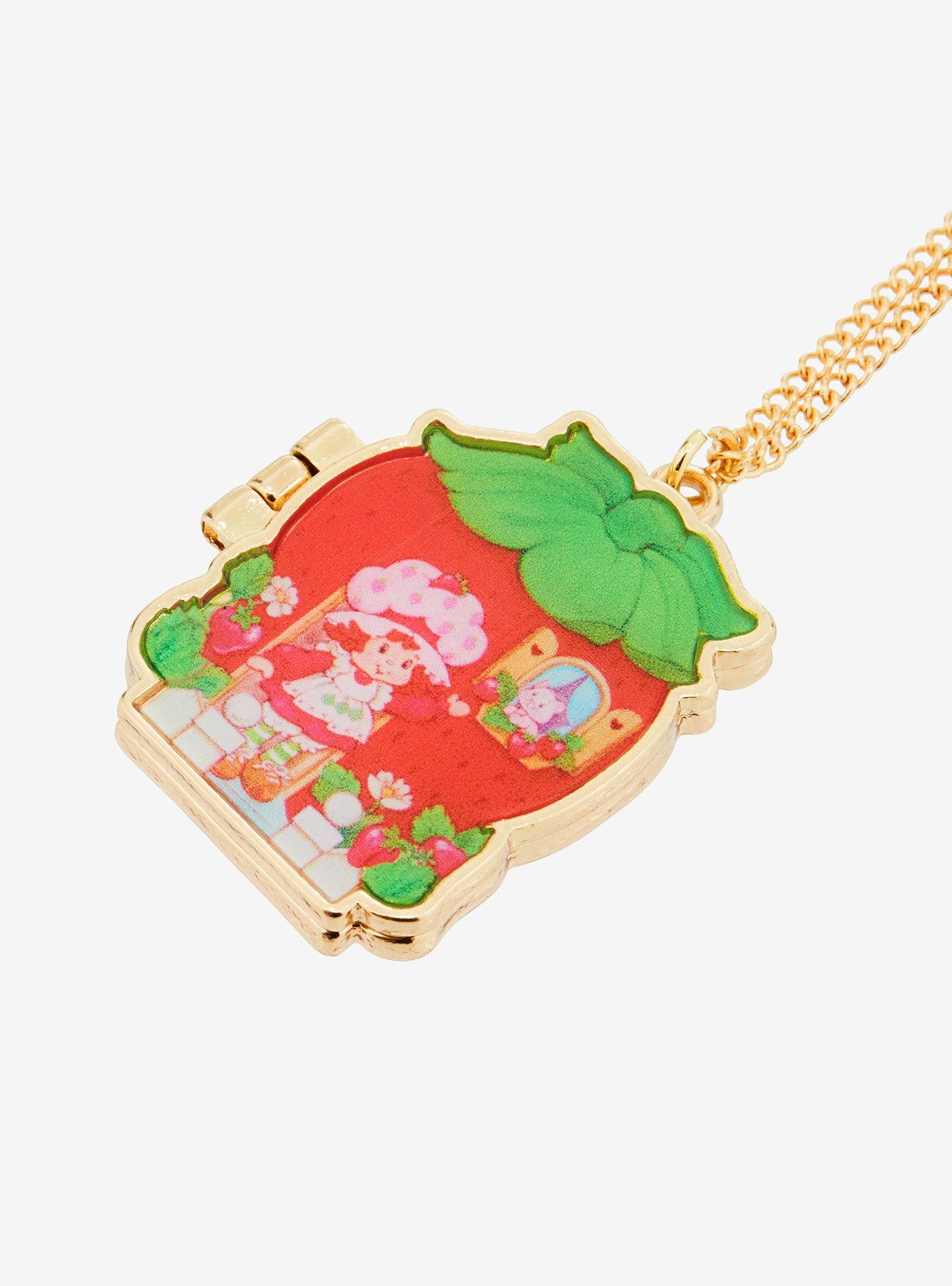 Strawberry Shortcake Hinge Locket Necklace, , alternate