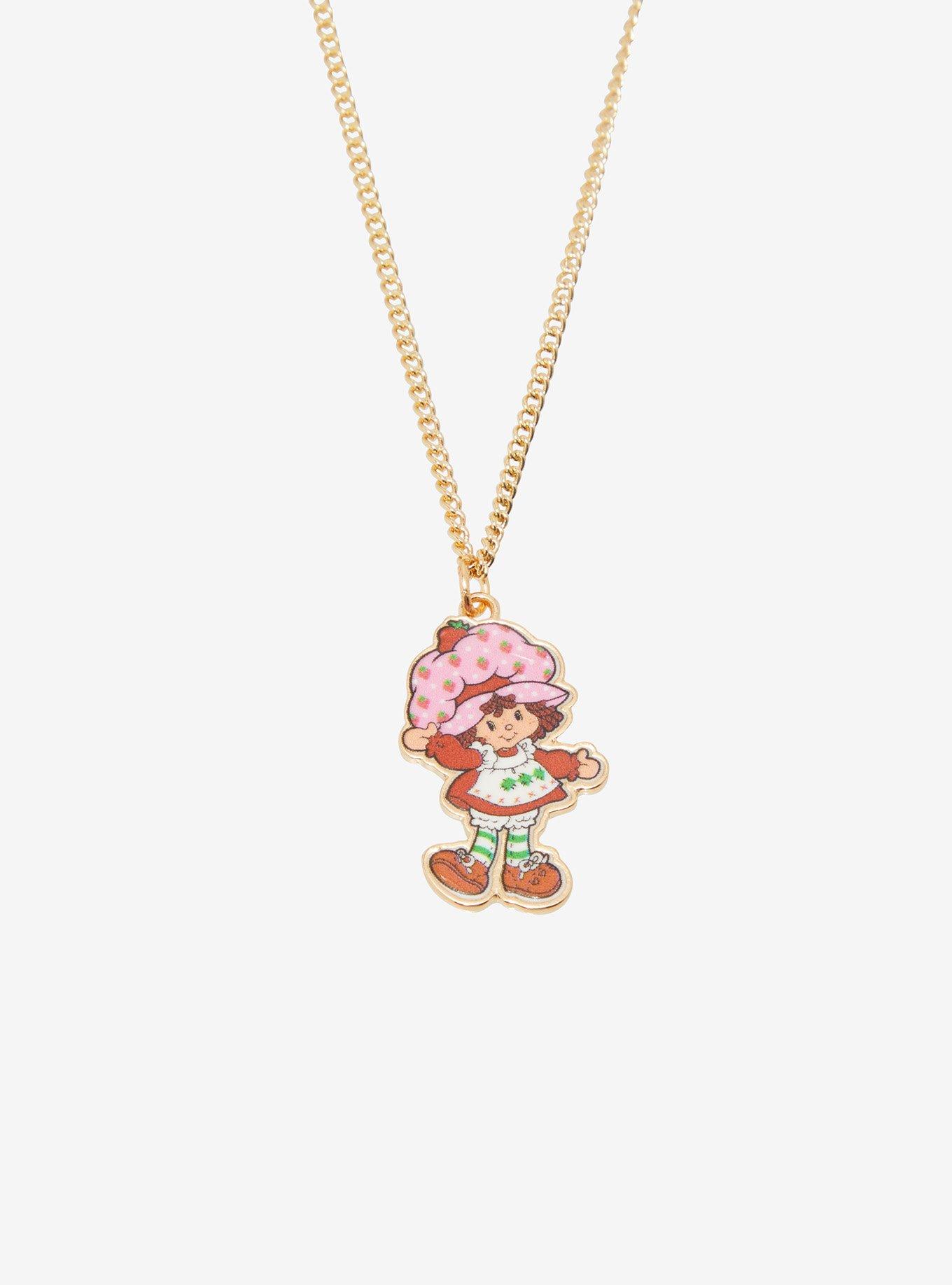 Strawberry Shortcake Custard Best Friend Necklace Set, , alternate